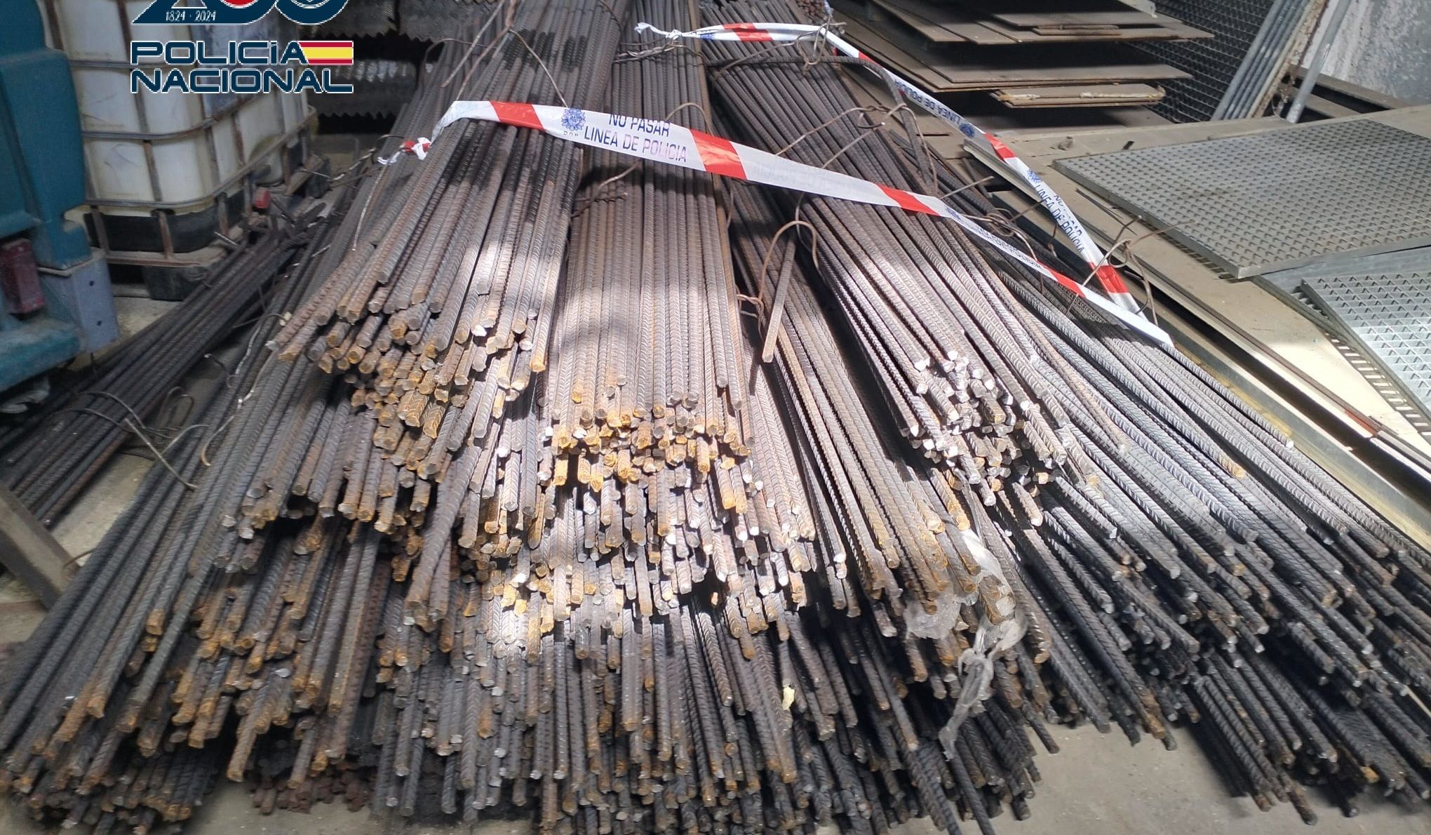 Una parte de las 40 toneladas de hierro incautadas en El Puerto.