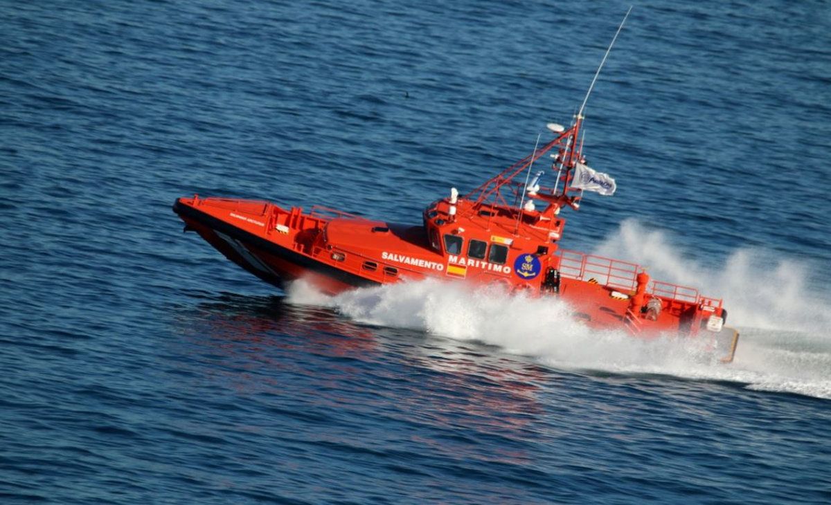 Una salvamar de Salvamento Marítimo. Una salvamar de Salvamento Marítimo.