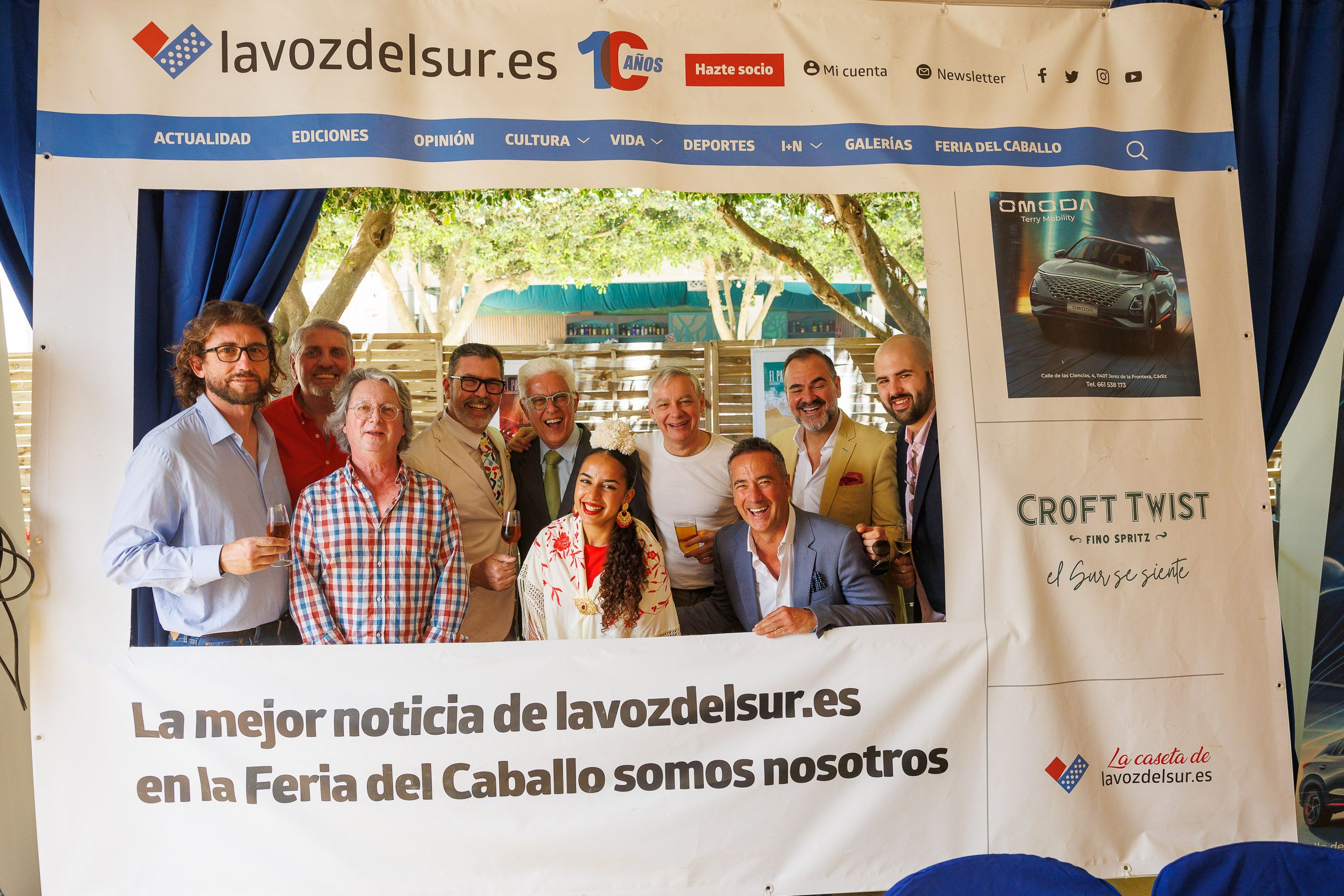 La caseta de lavozdelsur.es, el miércoles de Feria de Jerez