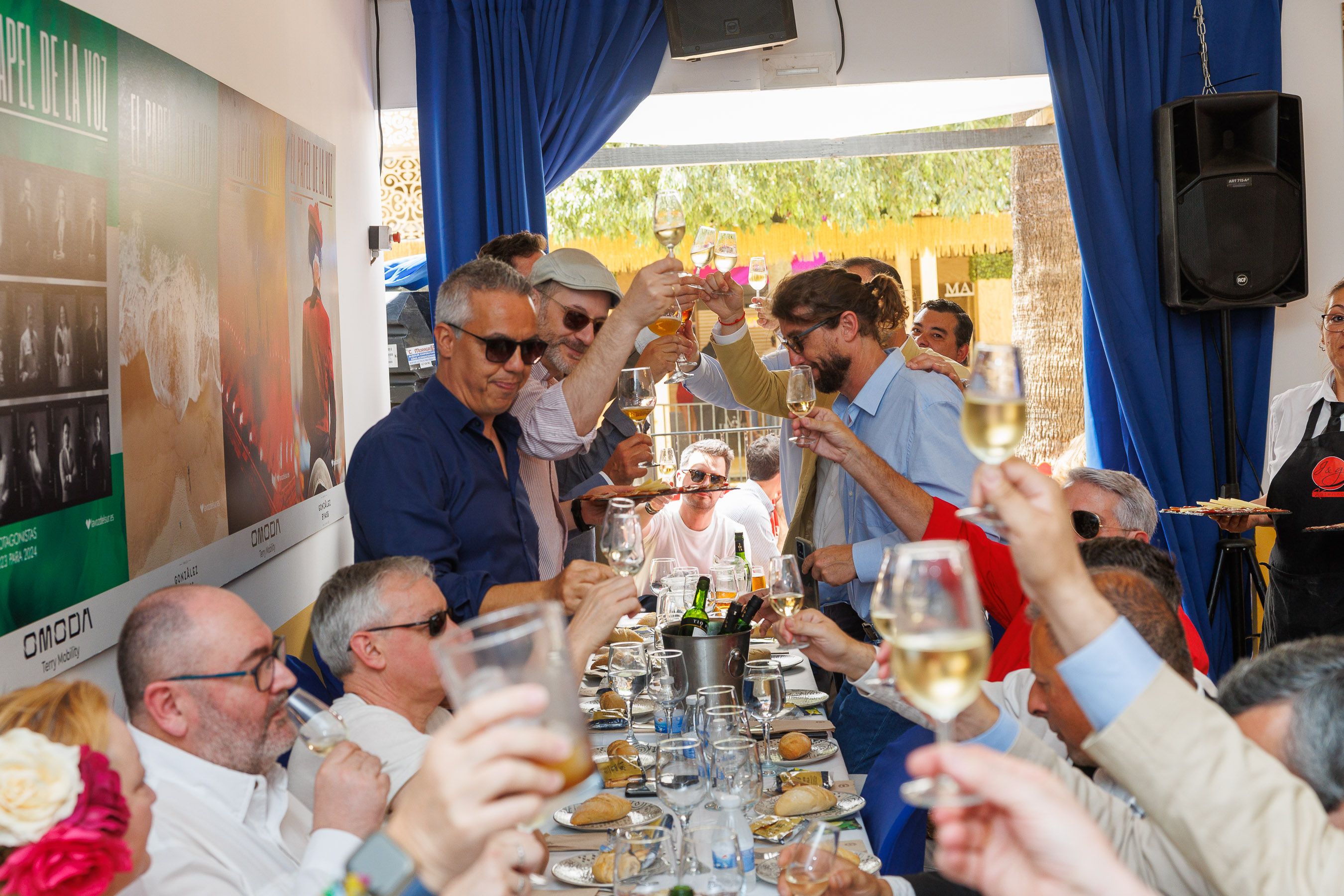 La caseta de lavozdelsur.es, el miércoles de Feria de Jerez