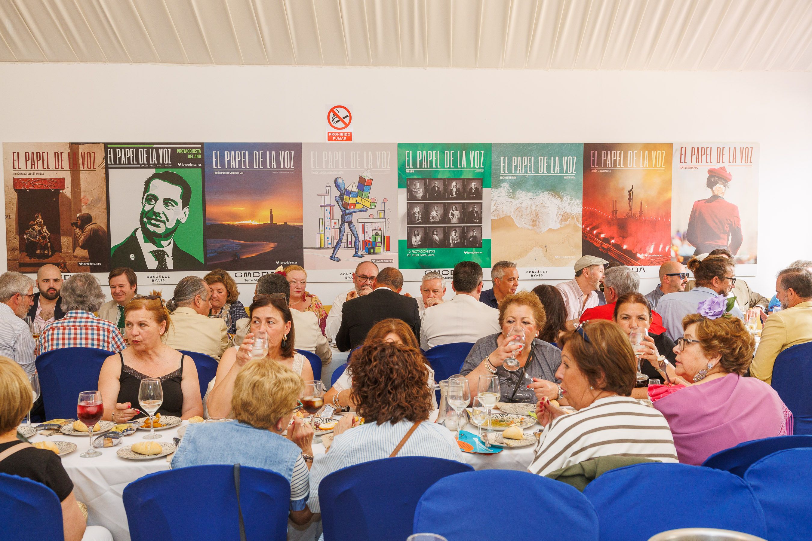 La caseta de lavozdelsur.es, el miércoles de Feria de Jerez