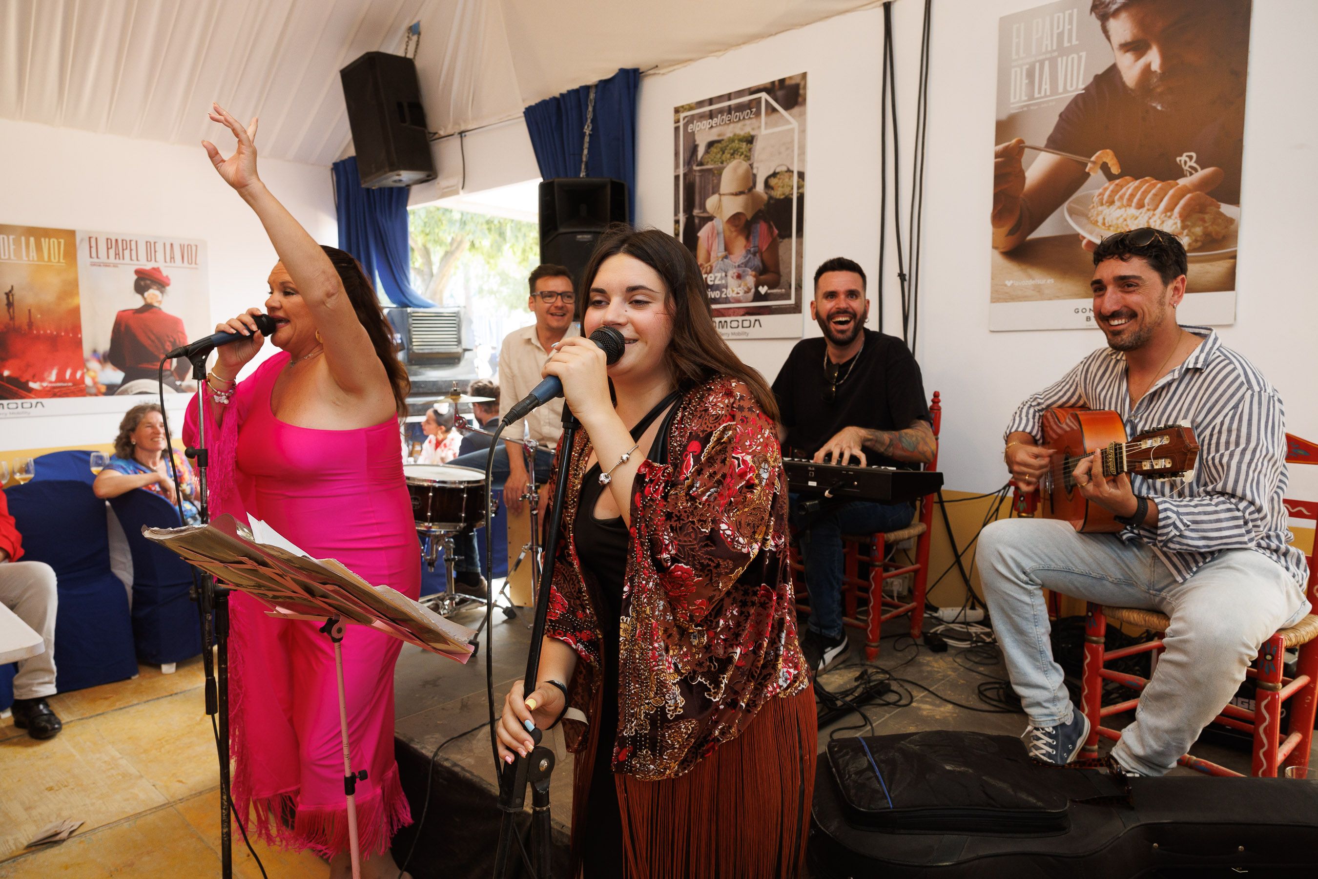 La caseta de lavozdelsur.es, el miércoles de Feria de Jerez