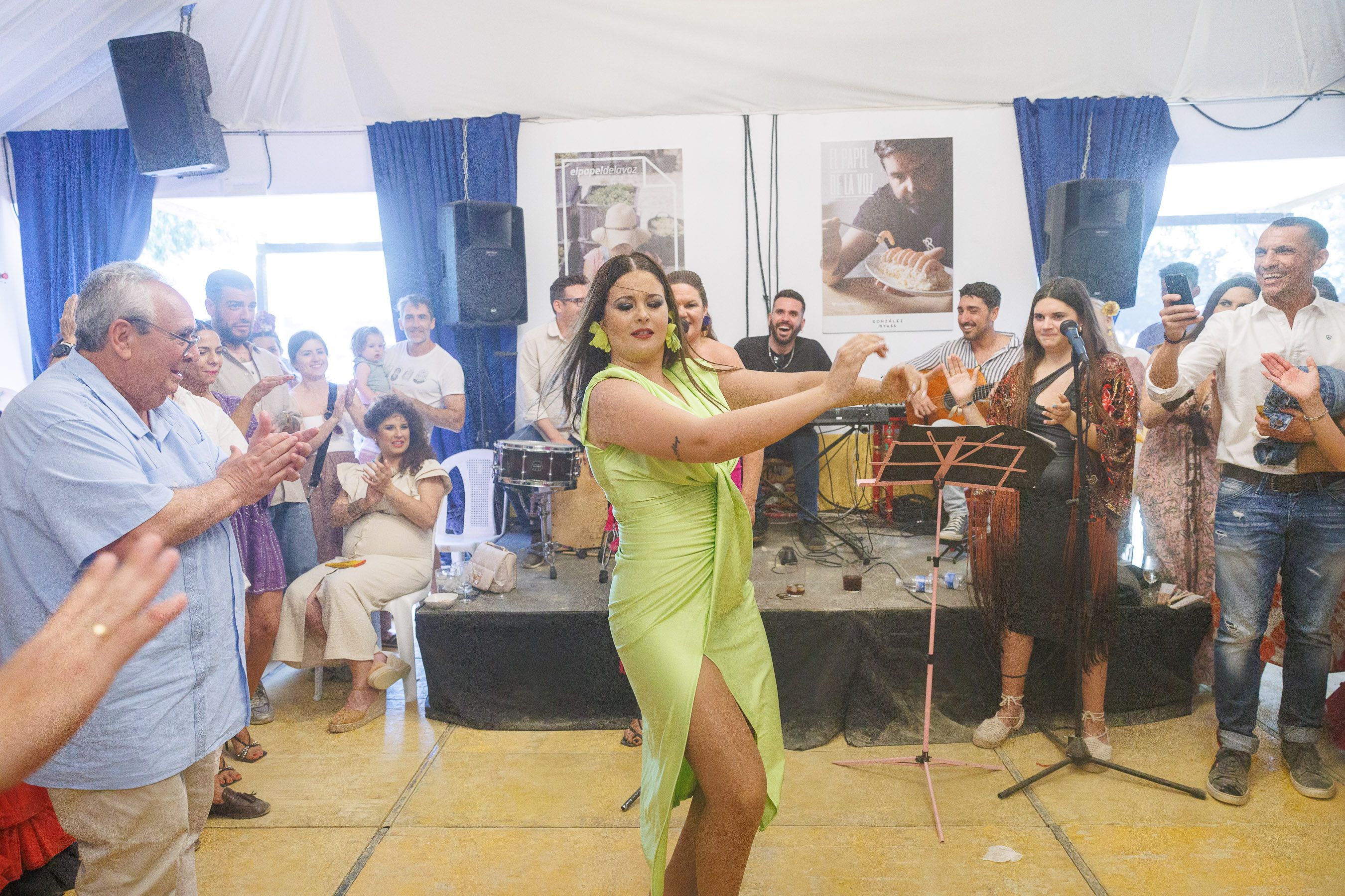 La caseta de lavozdelsur.es, el miércoles de Feria de Jerez