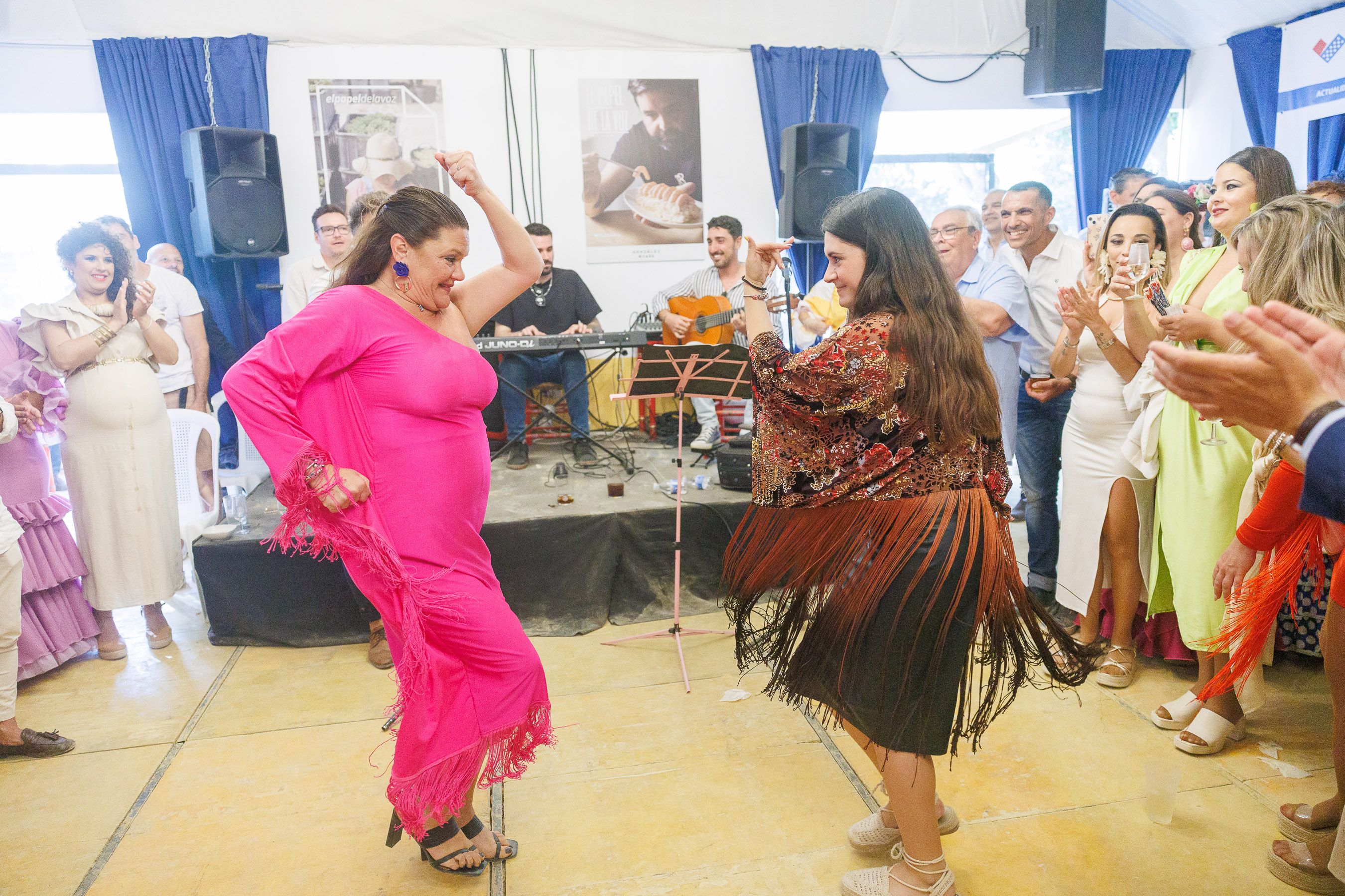 La caseta de lavozdelsur.es, el miércoles de Feria de Jerez