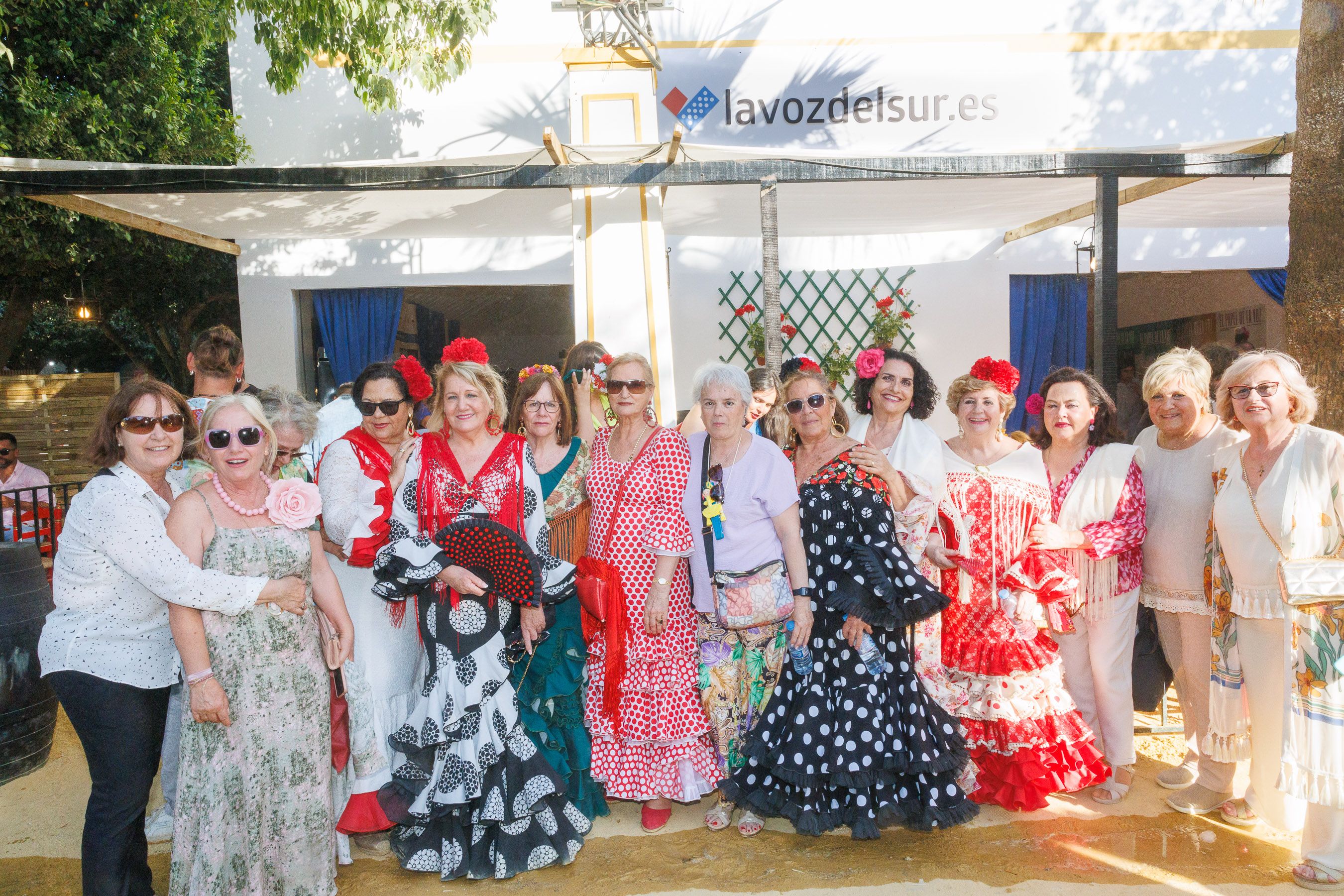 La caseta de lavozdelsur.es, el miércoles de Feria de Jerez