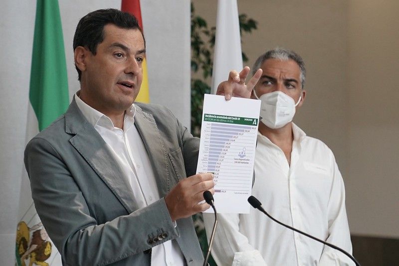 Moreno y Bendodo, en rueda de prensa esta semana. FOTO: JUNTA