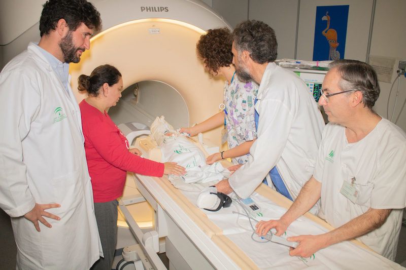 icono torre hospital universitario virgen del rocio El equipo de Radiología del Infantil del Virgen del Rocío, en una imagen reciente.