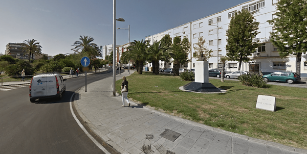 La avenida Juan Carlos I, ahora avenida de la Sanidad pública, en una imagen de Google Maps.