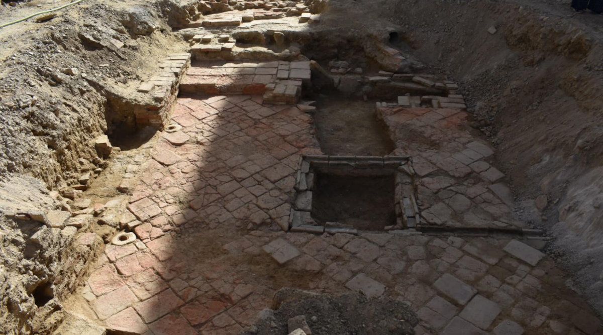 Restos de la casa nazarí hallados en Guadix. FOTO: JOSÉ ANTONIO GONZÁLEZ
