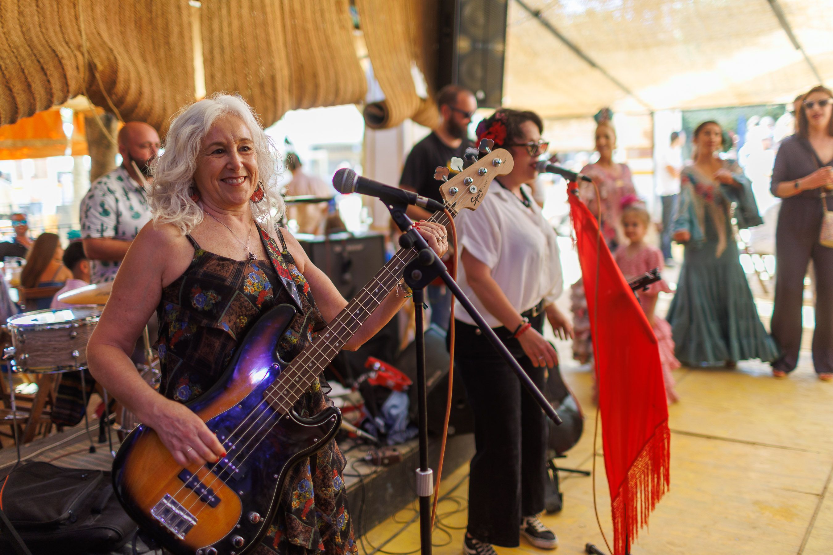 Una actuación musical el sábado de la Feria de Jerez 2024.