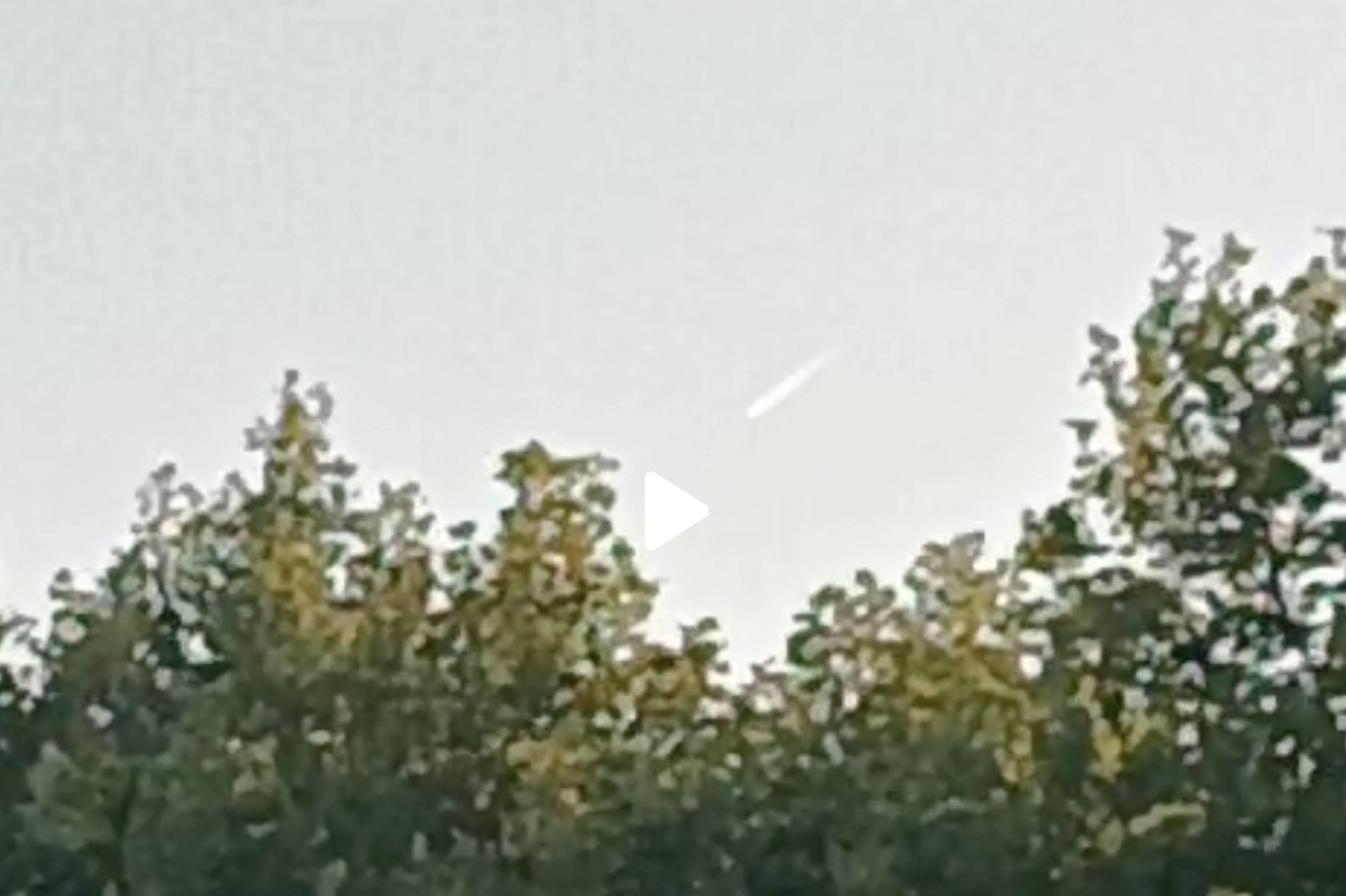 El bólido, desde la Bahía de Cádiz.