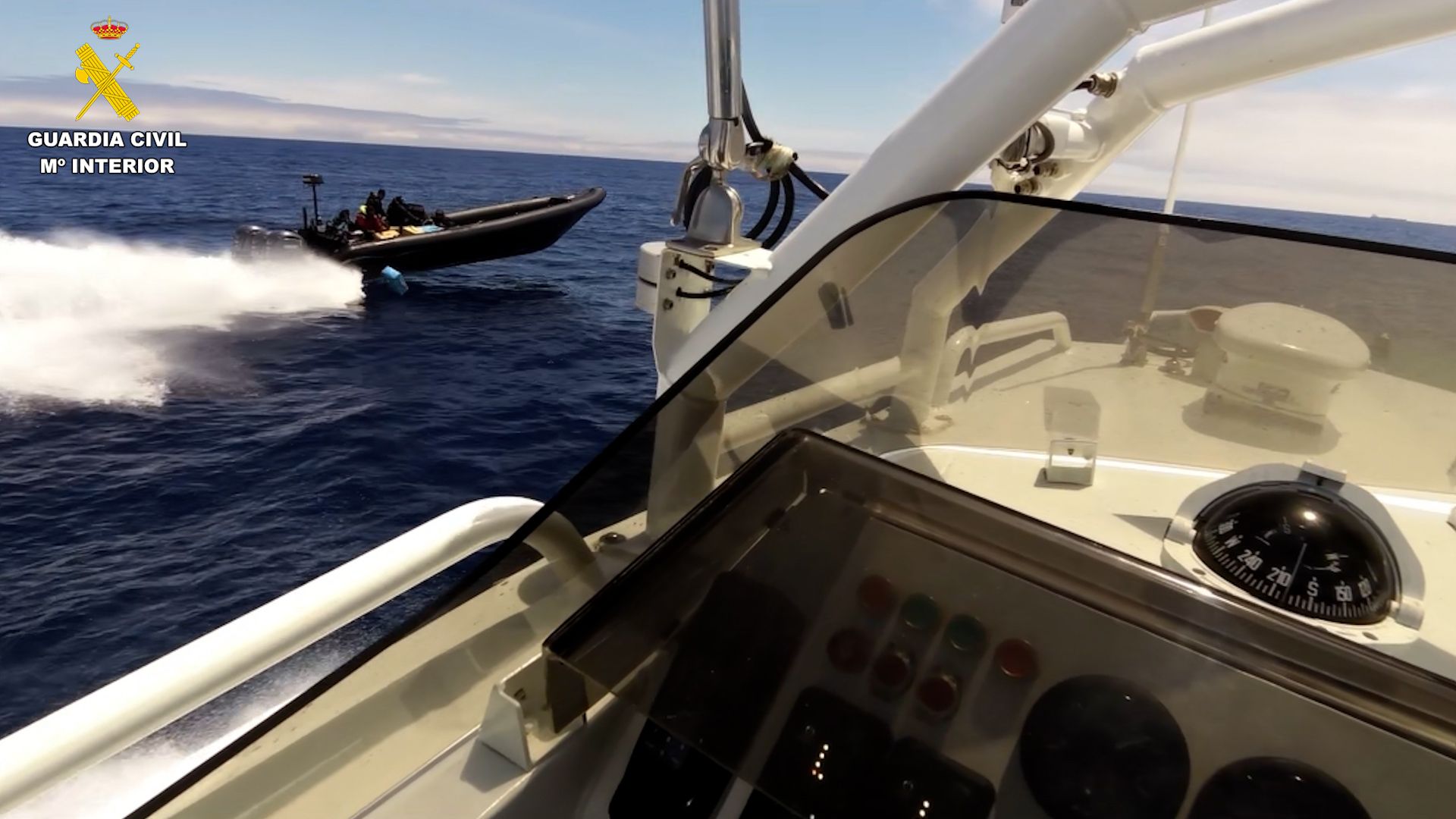 Imagen de la operación contra el narcotráfico llevada a cabo en Huelva.