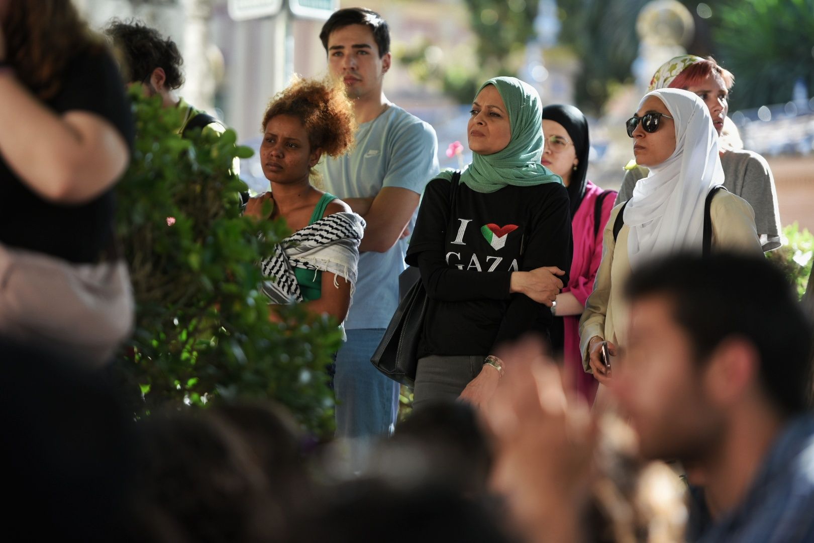 La acampada por Palestina en la Universidad de Sevilla, en imágenes.