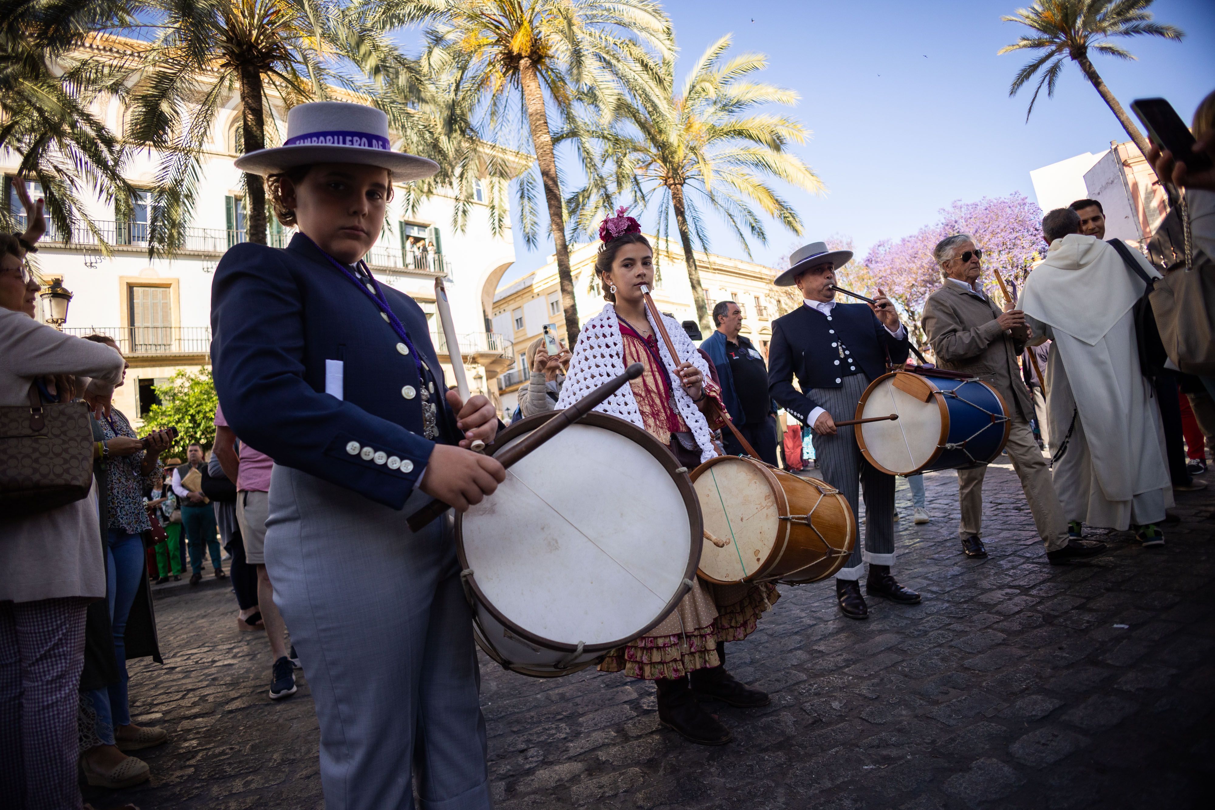 Los romeros de Jerez ya caminan rumbo al Rocío
