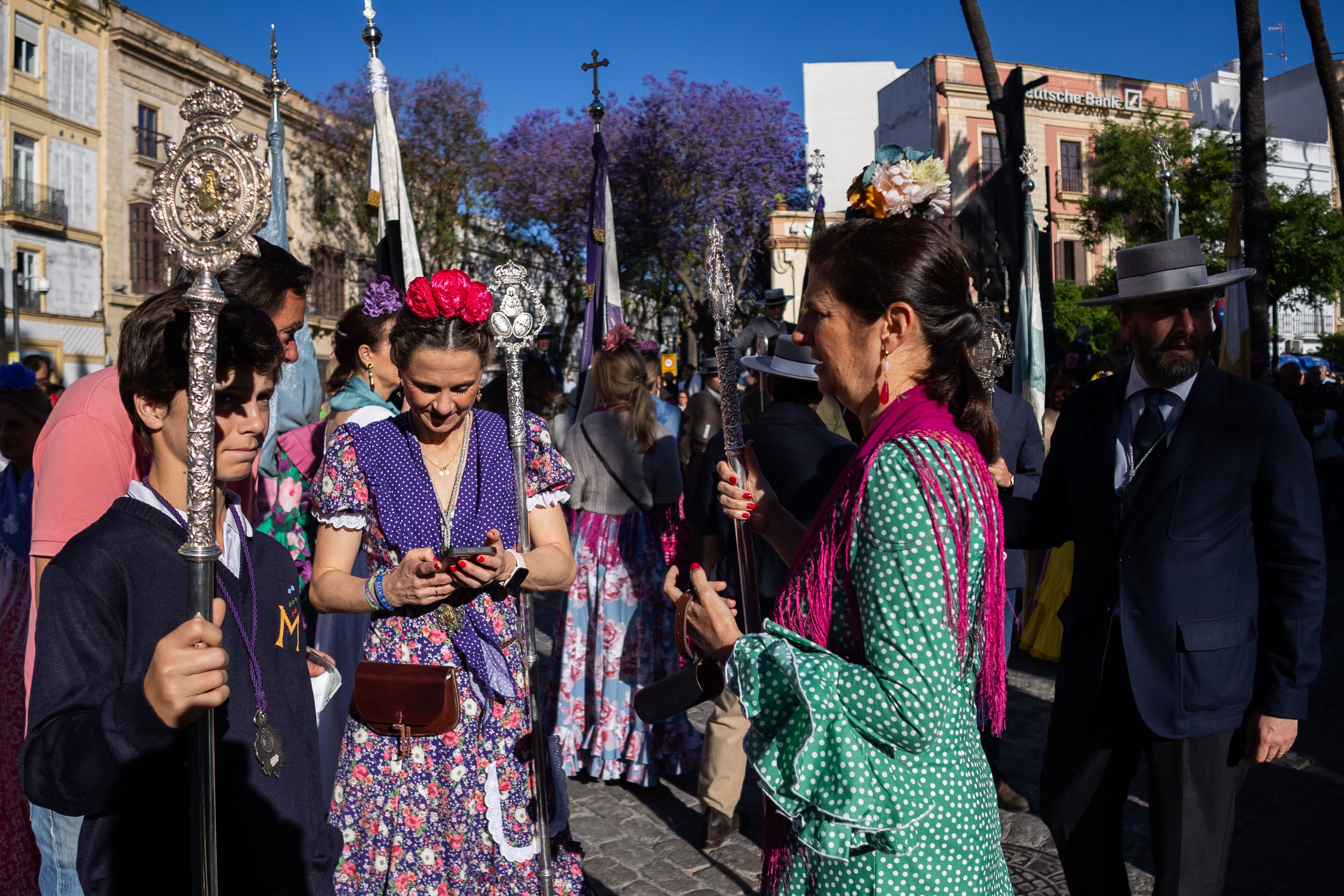 Los romeros de Jerez ya caminan rumbo al Rocío