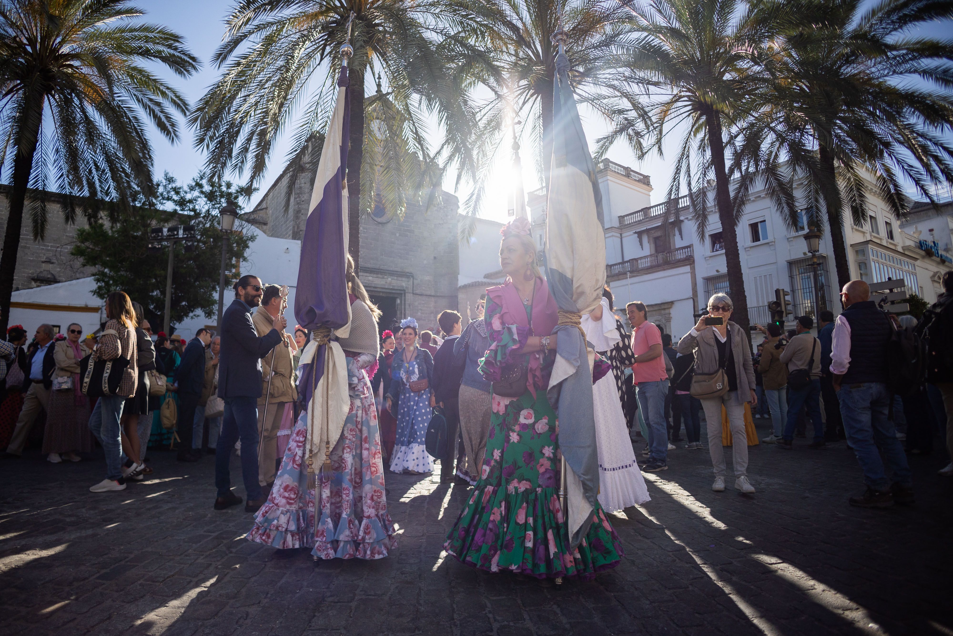 Los romeros de Jerez ya caminan rumbo al Rocío