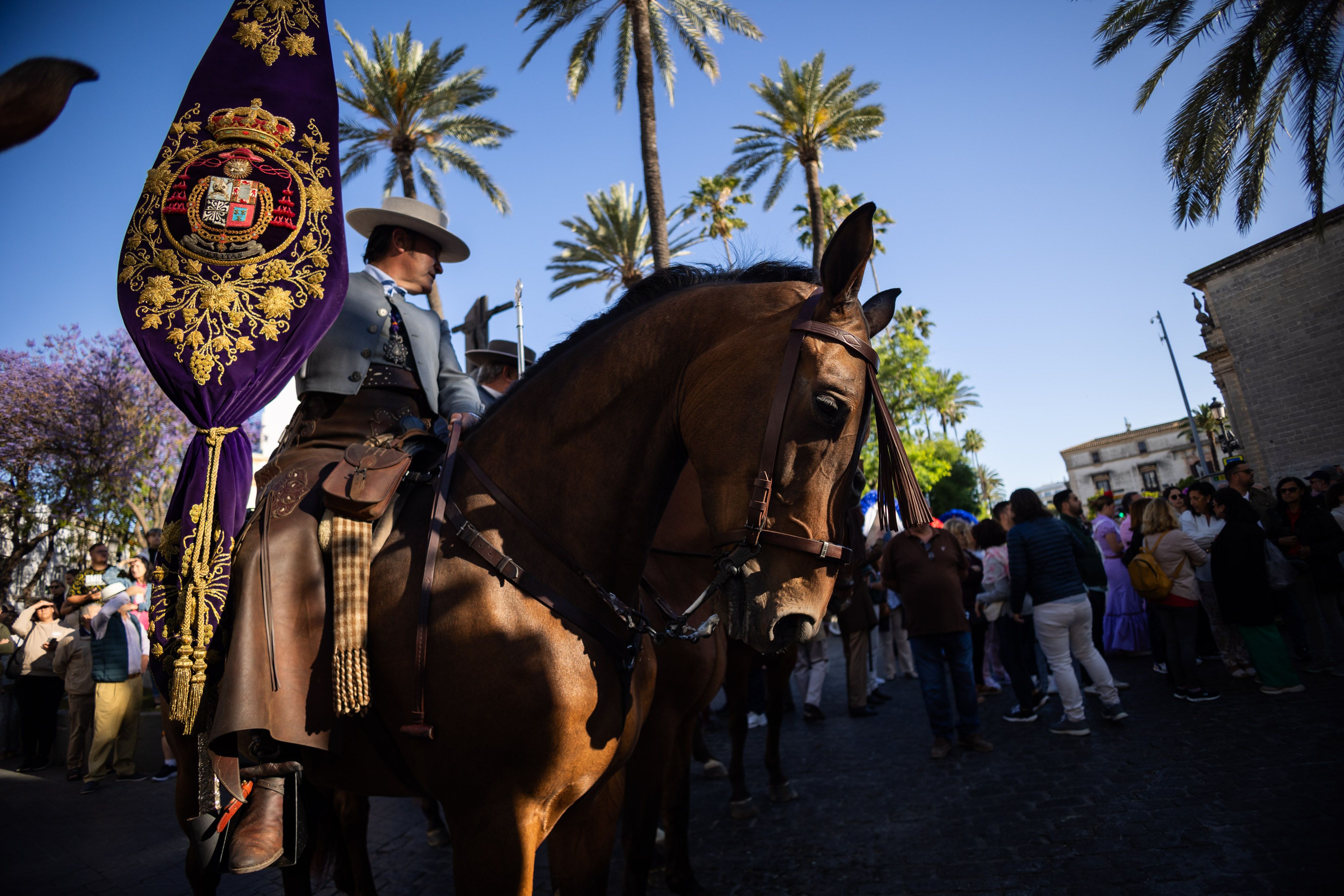 Los romeros de Jerez ya caminan rumbo al Rocío