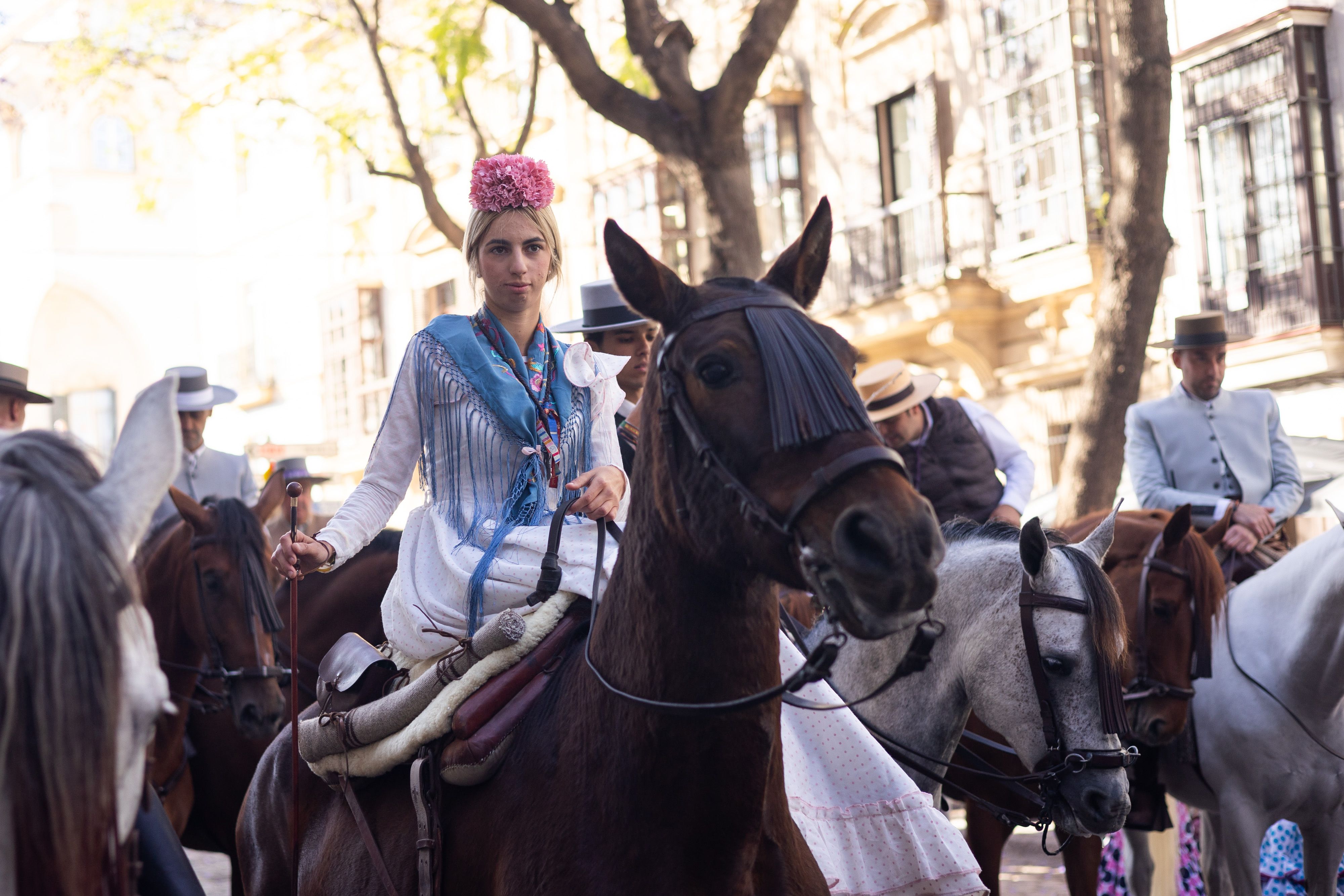 Los romeros de Jerez ya caminan rumbo al Rocío