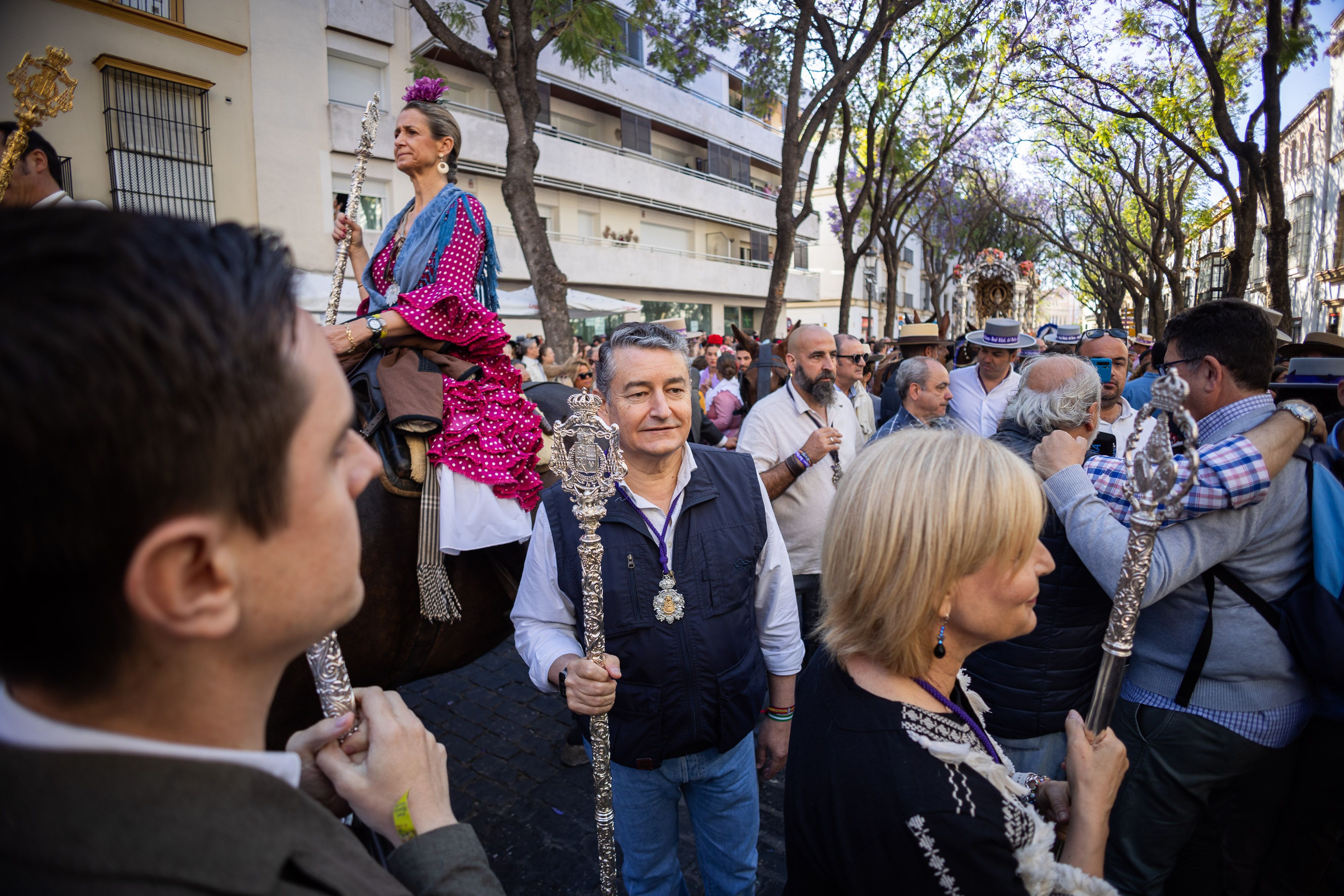 Los romeros de Jerez ya caminan rumbo al Rocío