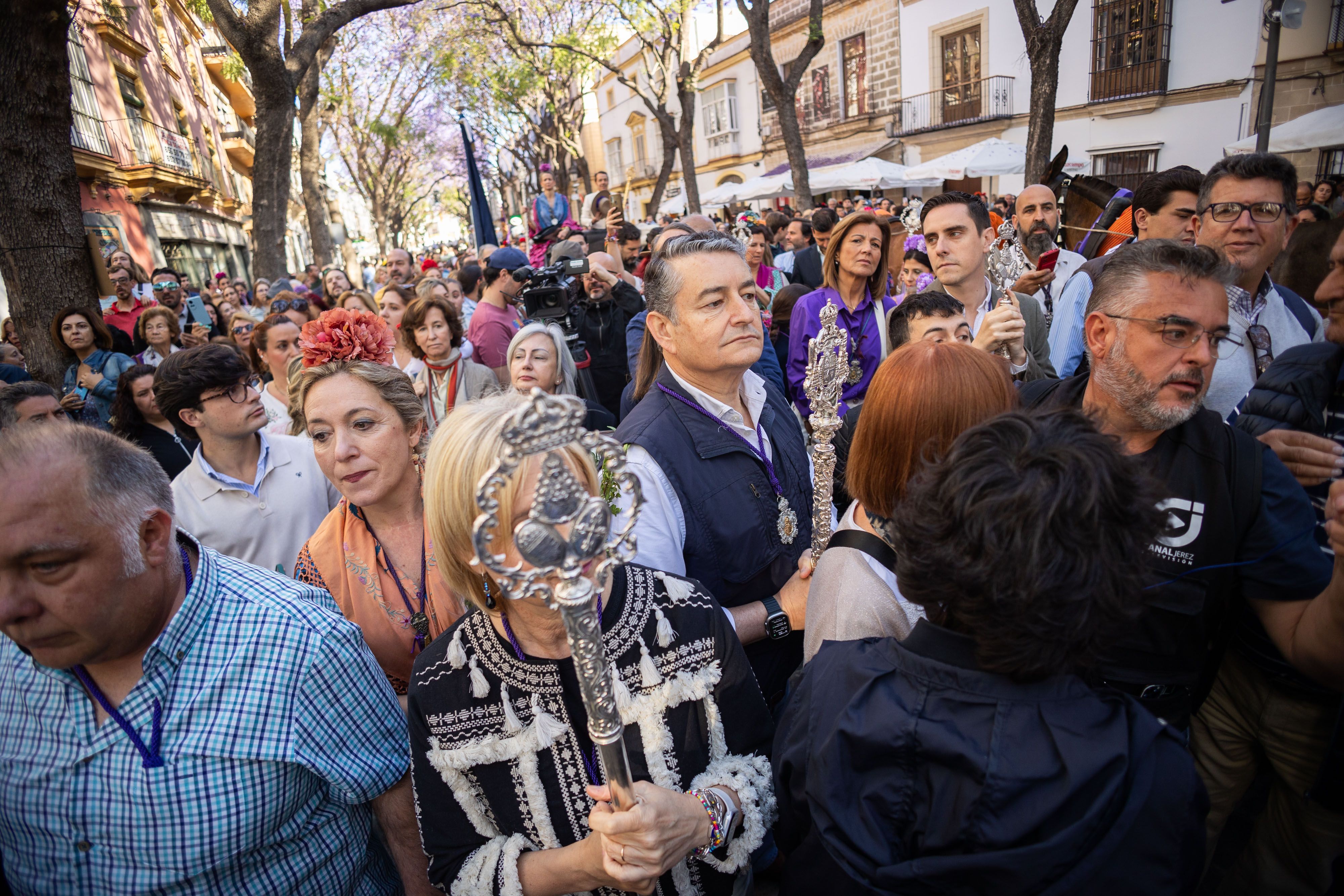 Los romeros de Jerez ya caminan rumbo al Rocío