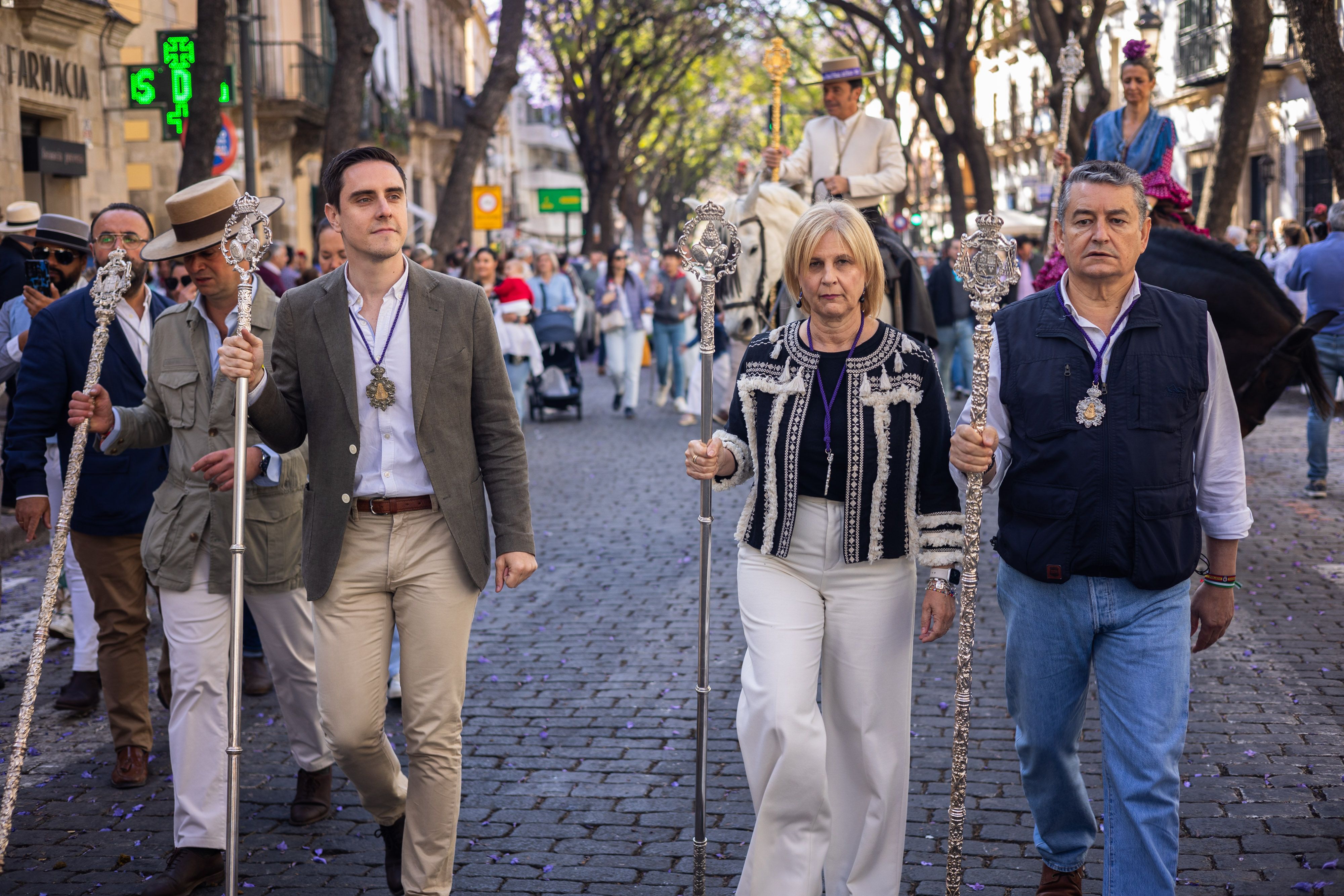 Los romeros de Jerez ya caminan rumbo al Rocío