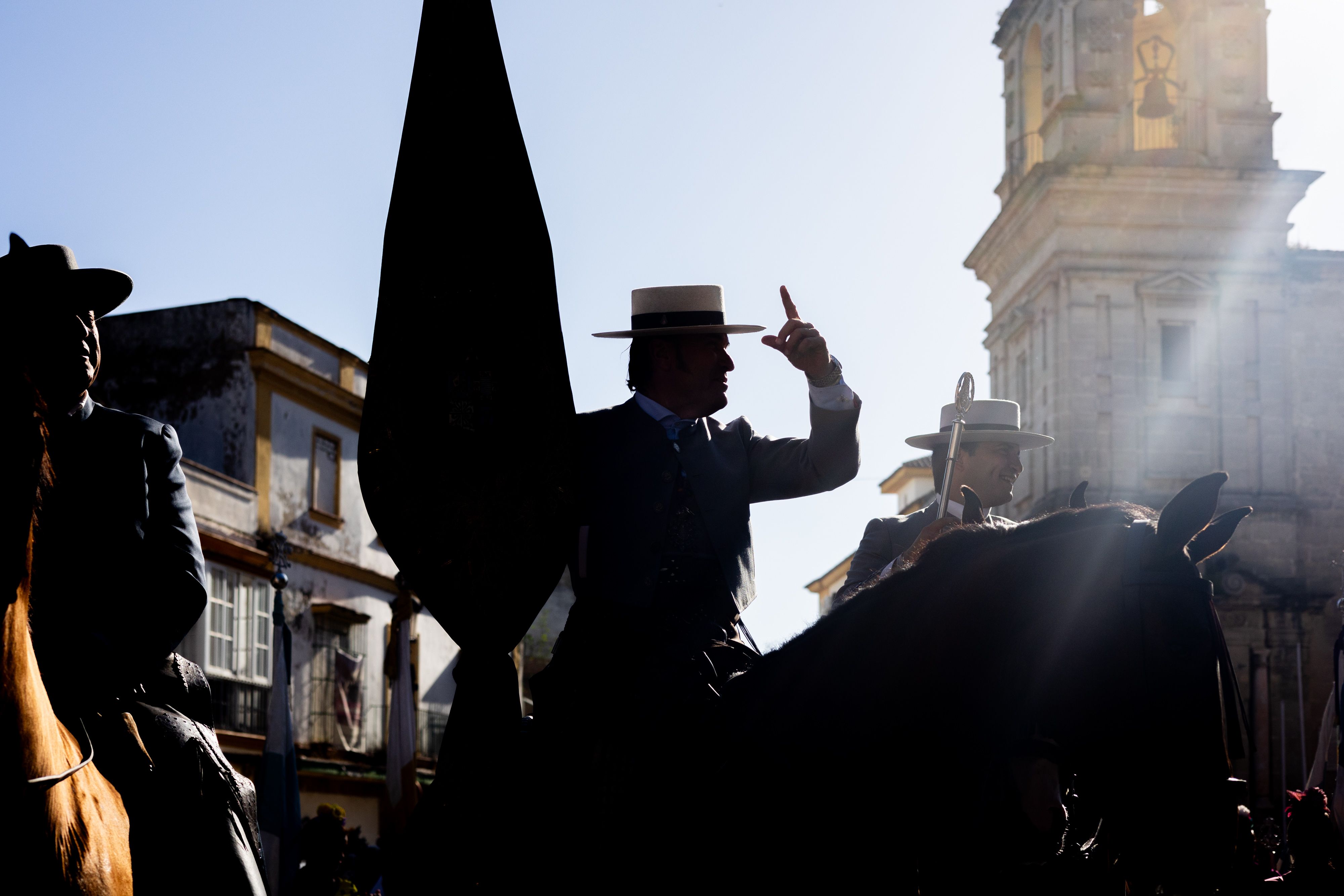 Los romeros de Jerez ya caminan rumbo al Rocío