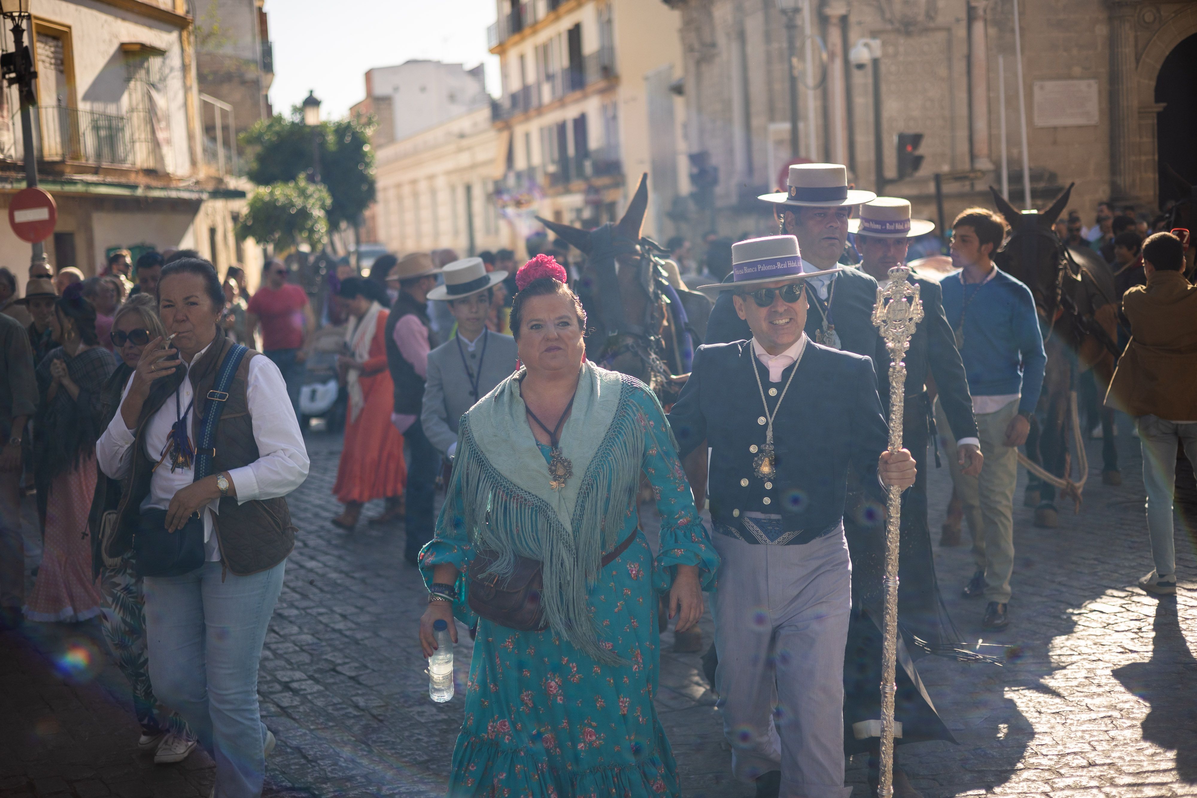 Los romeros de Jerez ya caminan rumbo al Rocío
