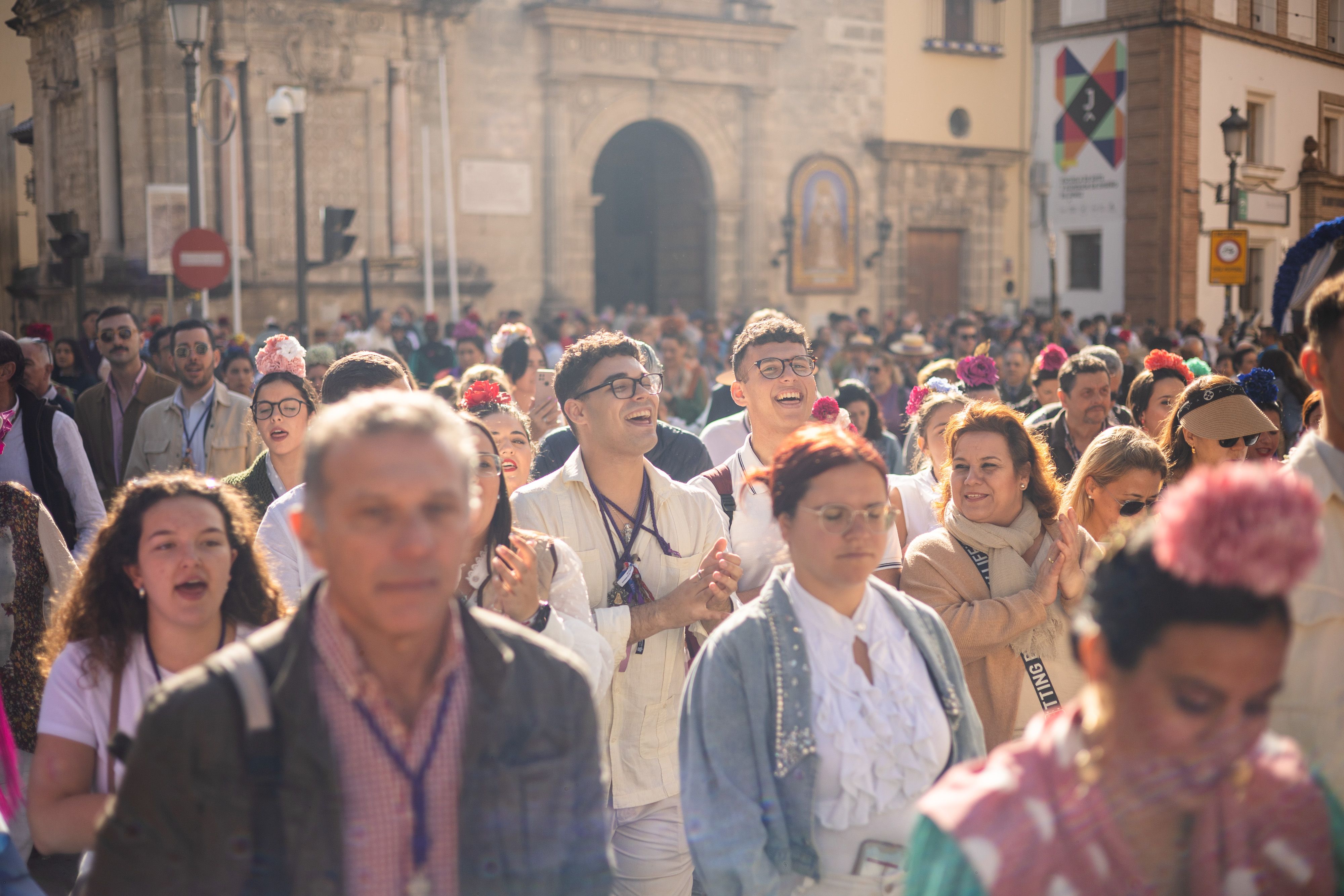 Los romeros de Jerez ya caminan rumbo al Rocío