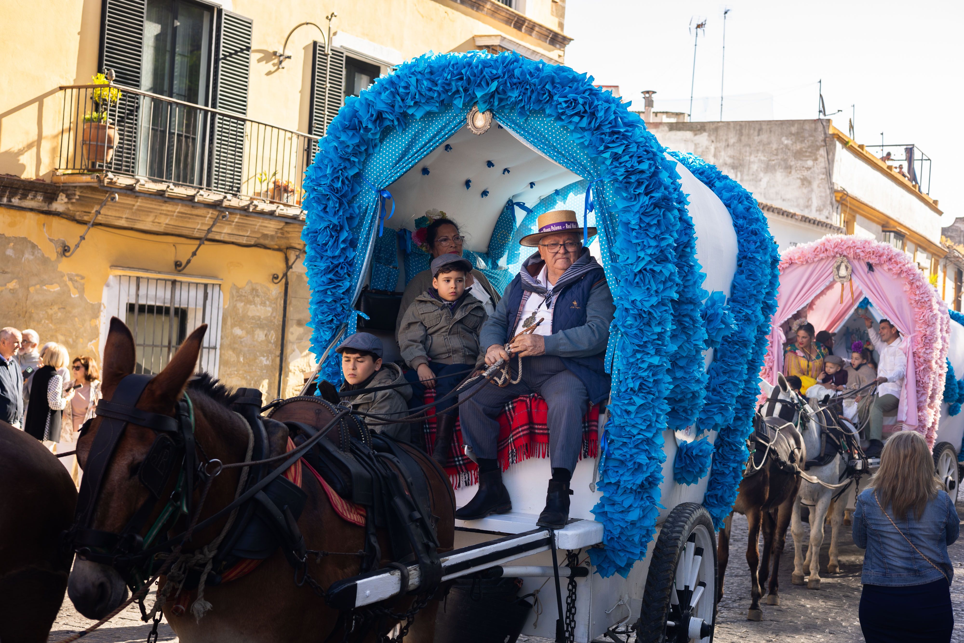 Los romeros de Jerez ya caminan rumbo al Rocío
