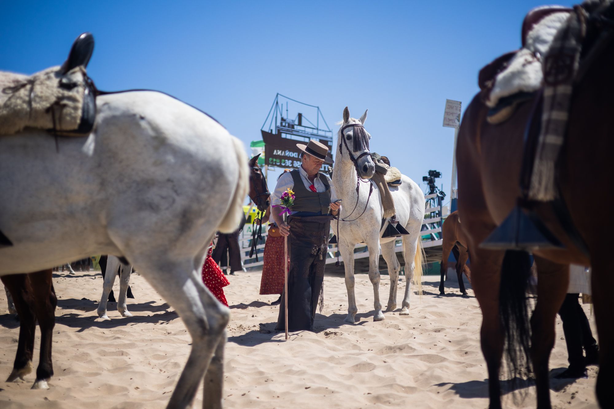 La hermandad del Rocío de Jerez llega a Malandar