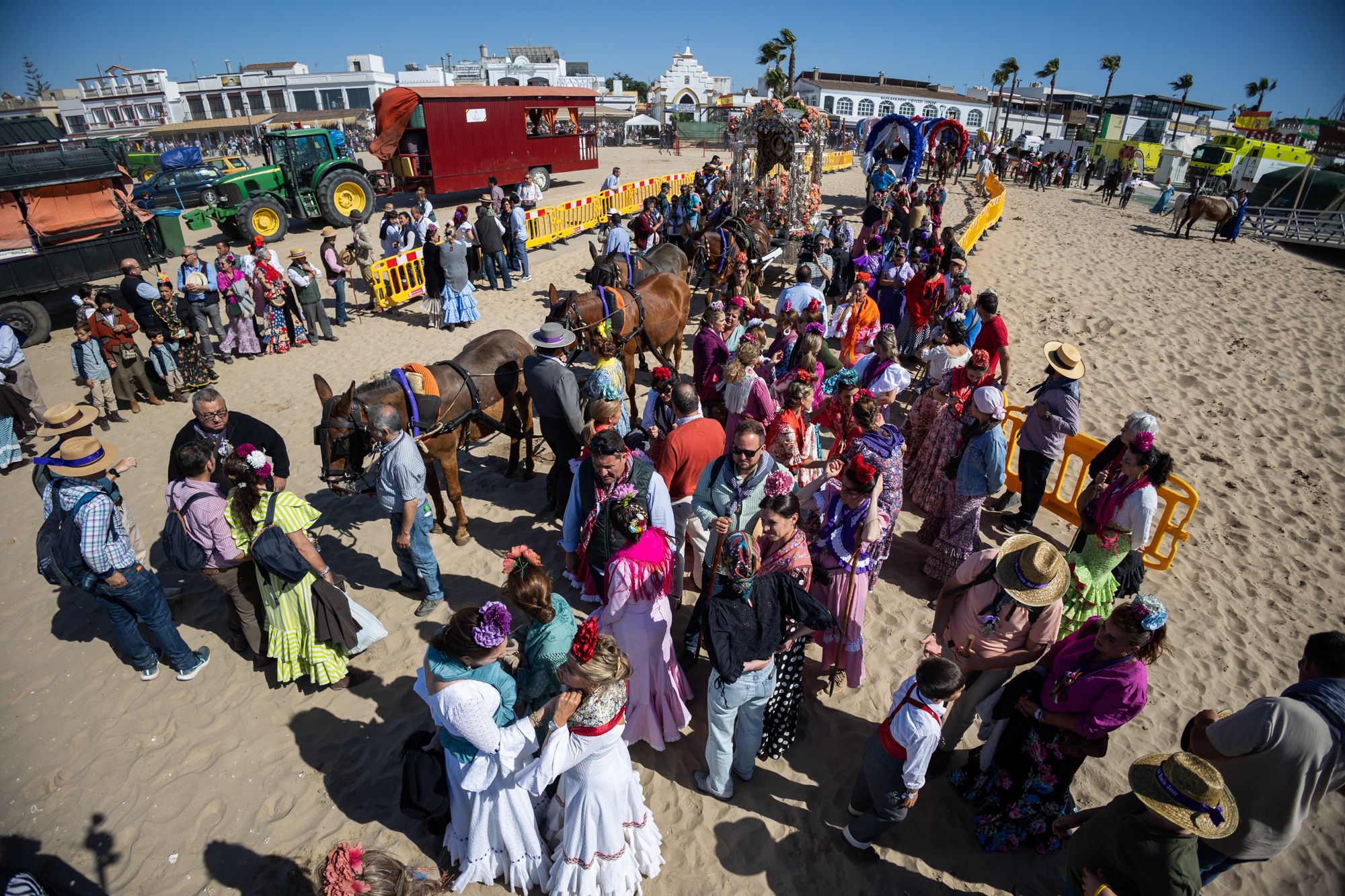 La hermandad del Rocío de Jerez llega a Malandar