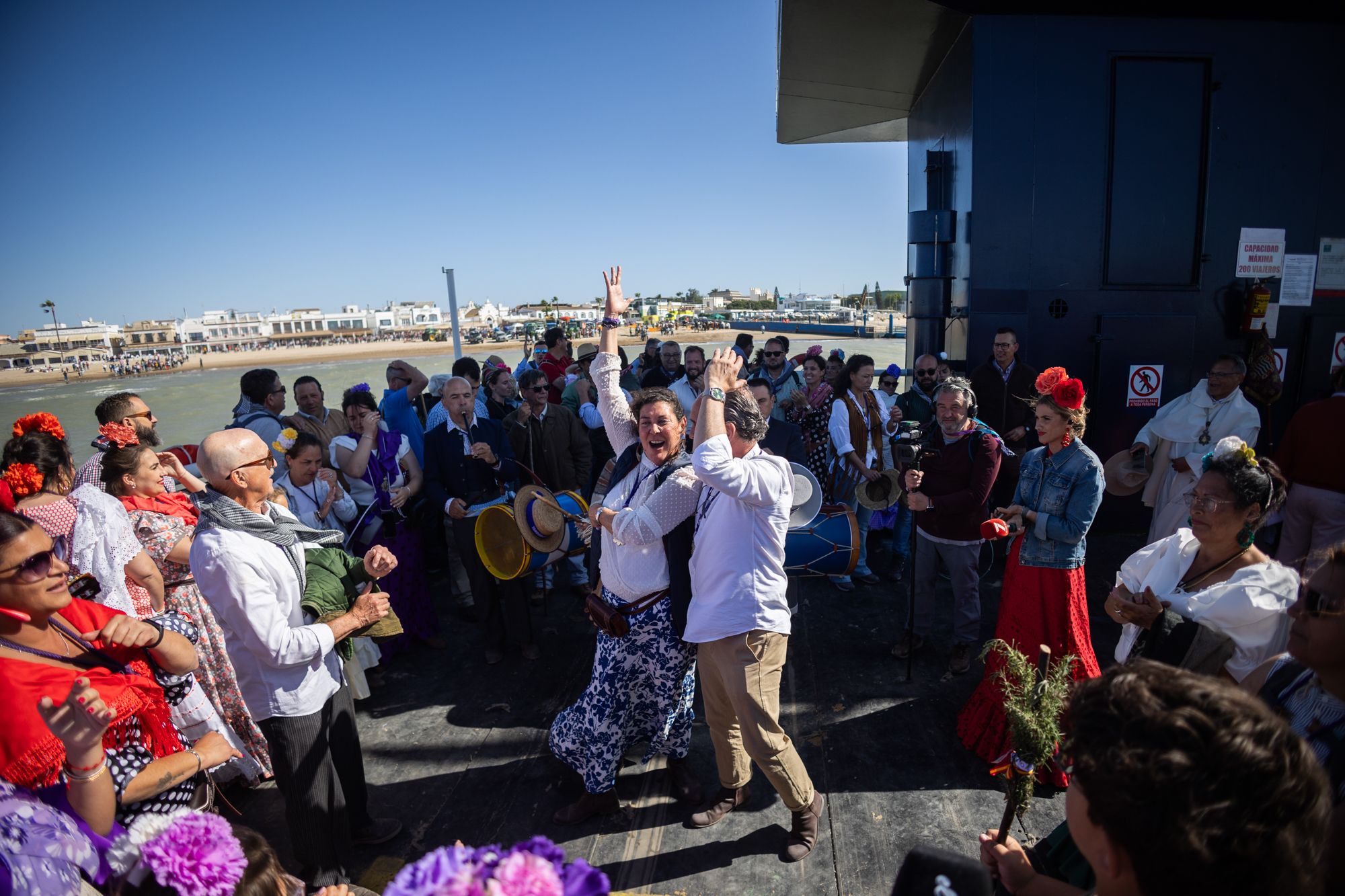 La hermandad del Rocío de Jerez llega a Malandar