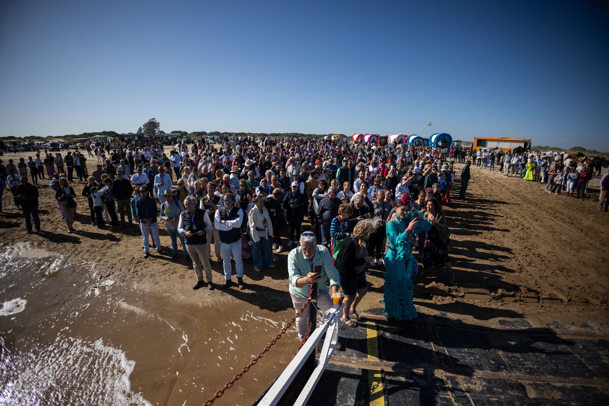 La hermandad del Rocío de Jerez llega a Malandar