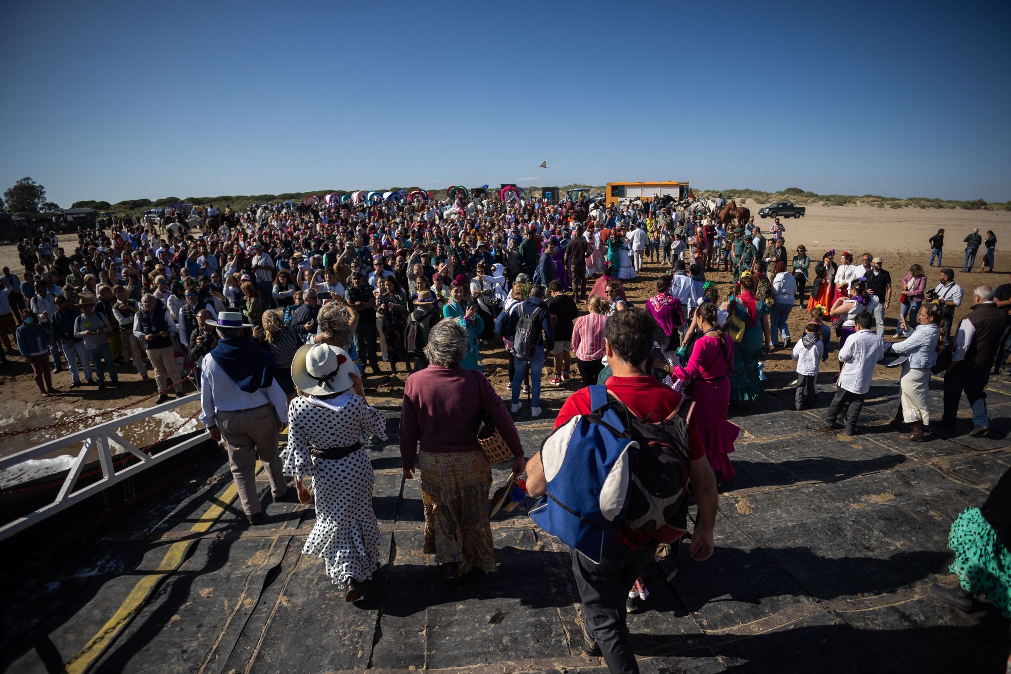 La hermandad del Rocío de Jerez llega a Malandar