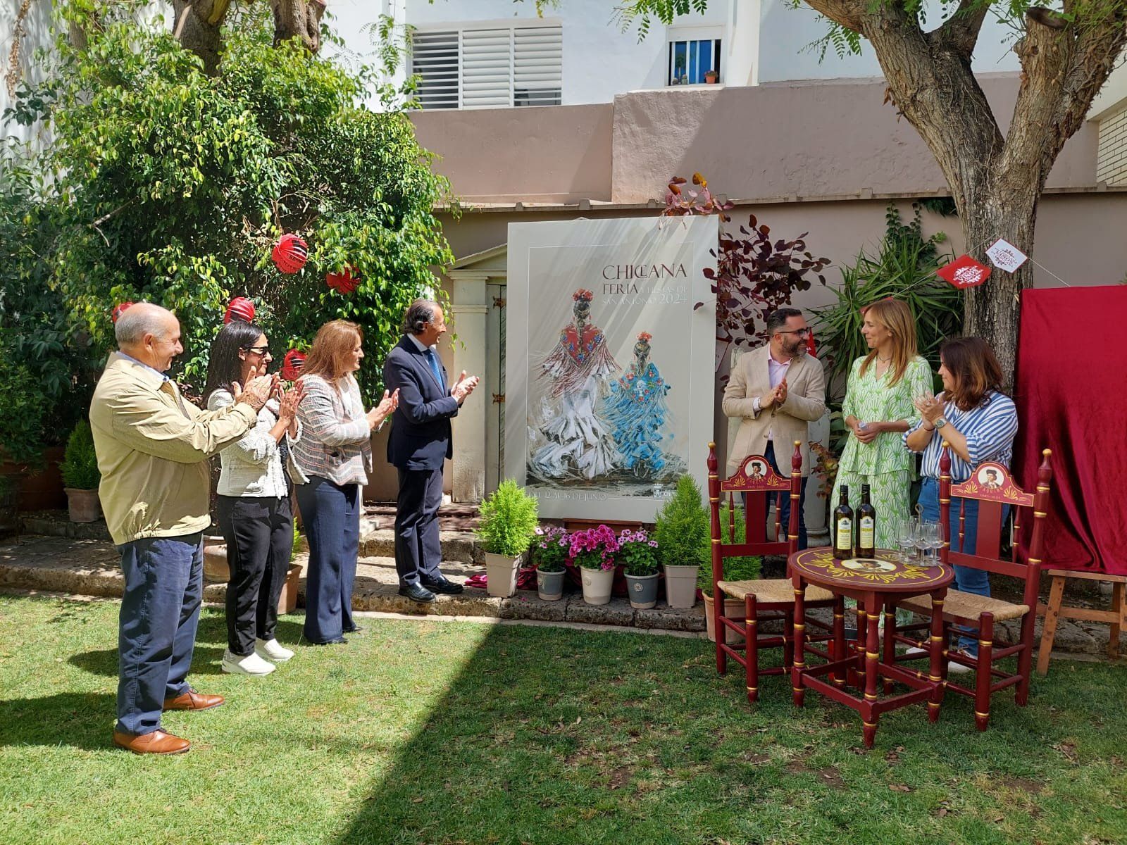 Presentación del cartel de la Feria y Fiestas de San Antonio en Chiclana. 