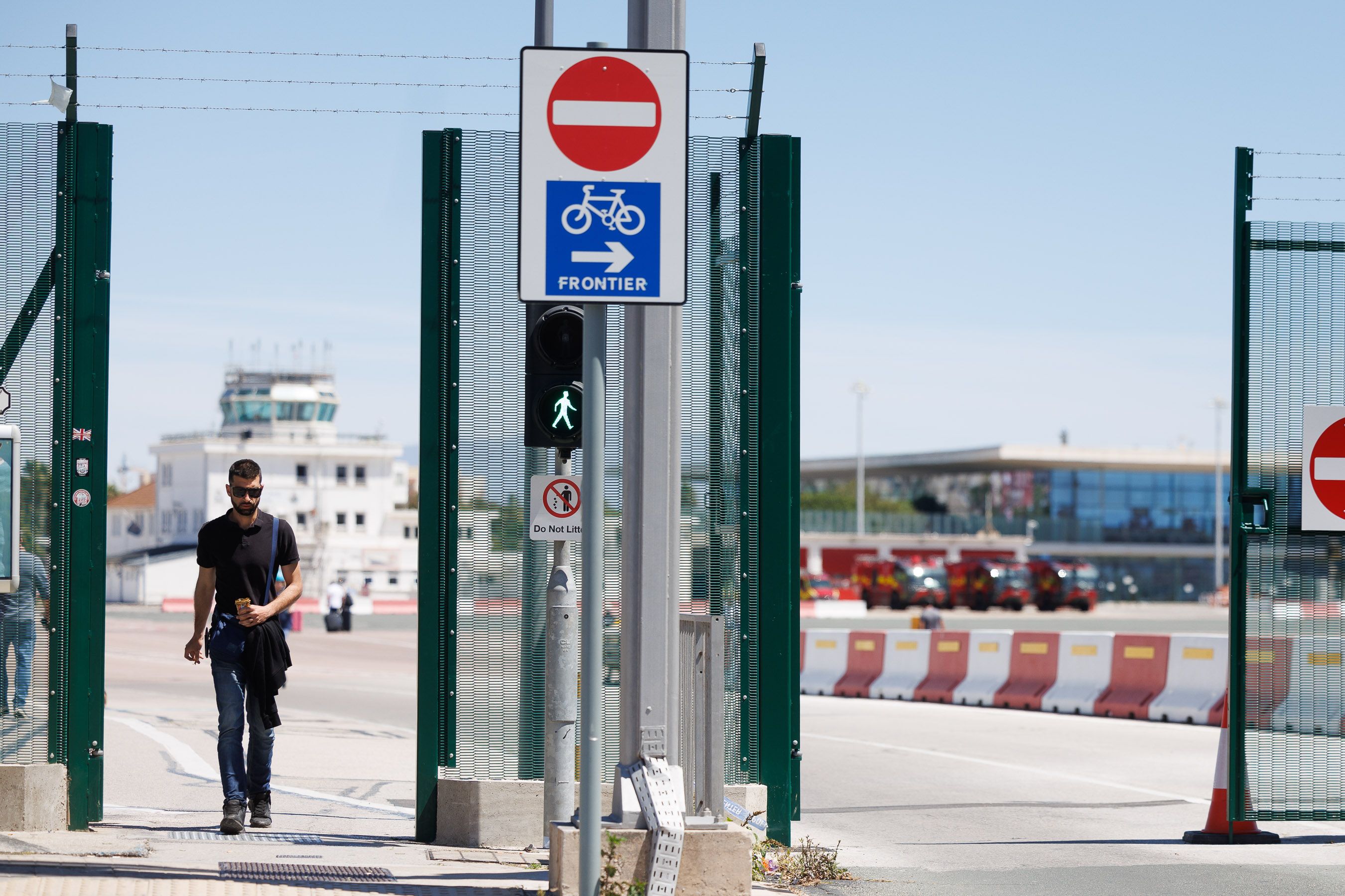 Una imagen de la verja de Gibraltar.