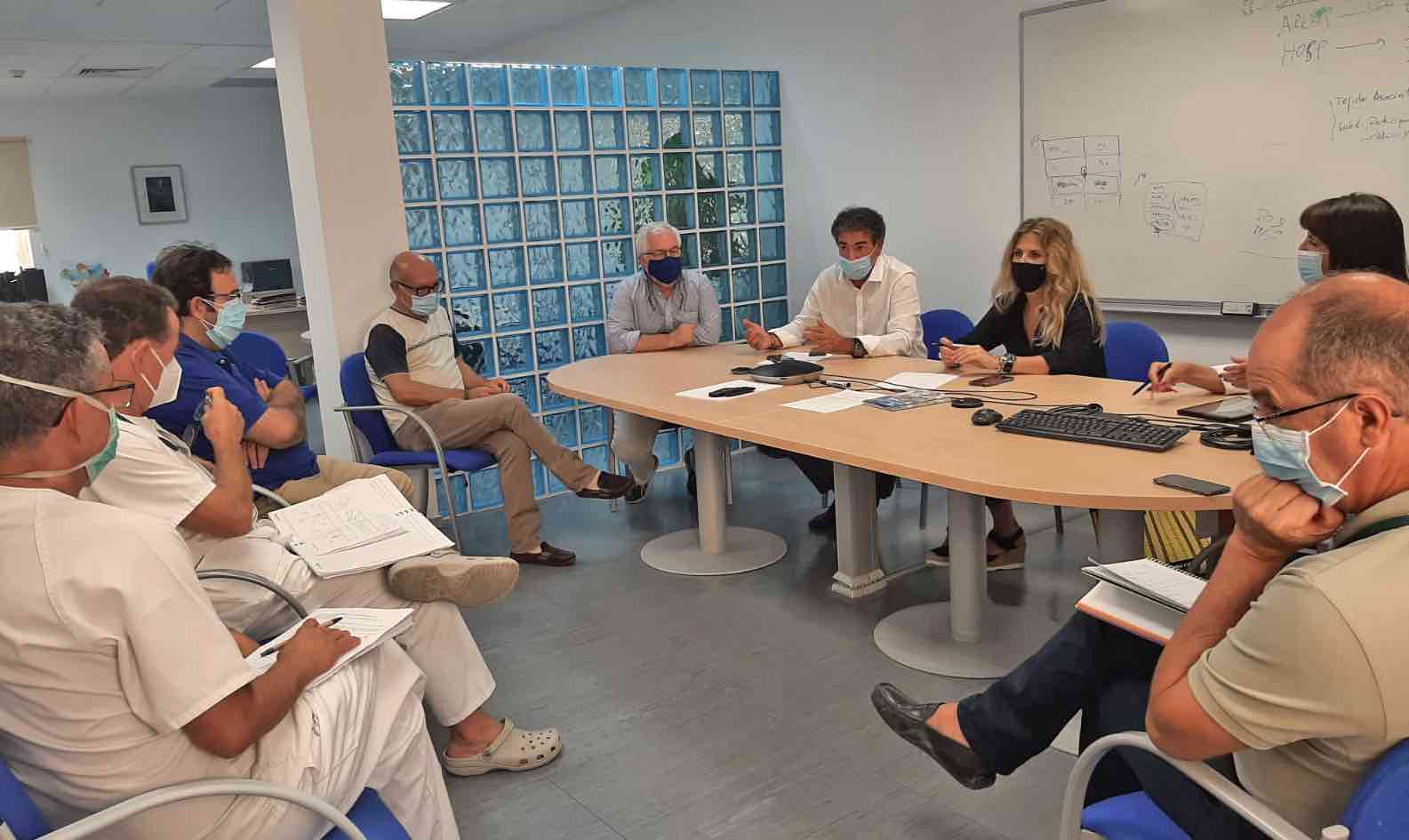 Un momento de la reunión.