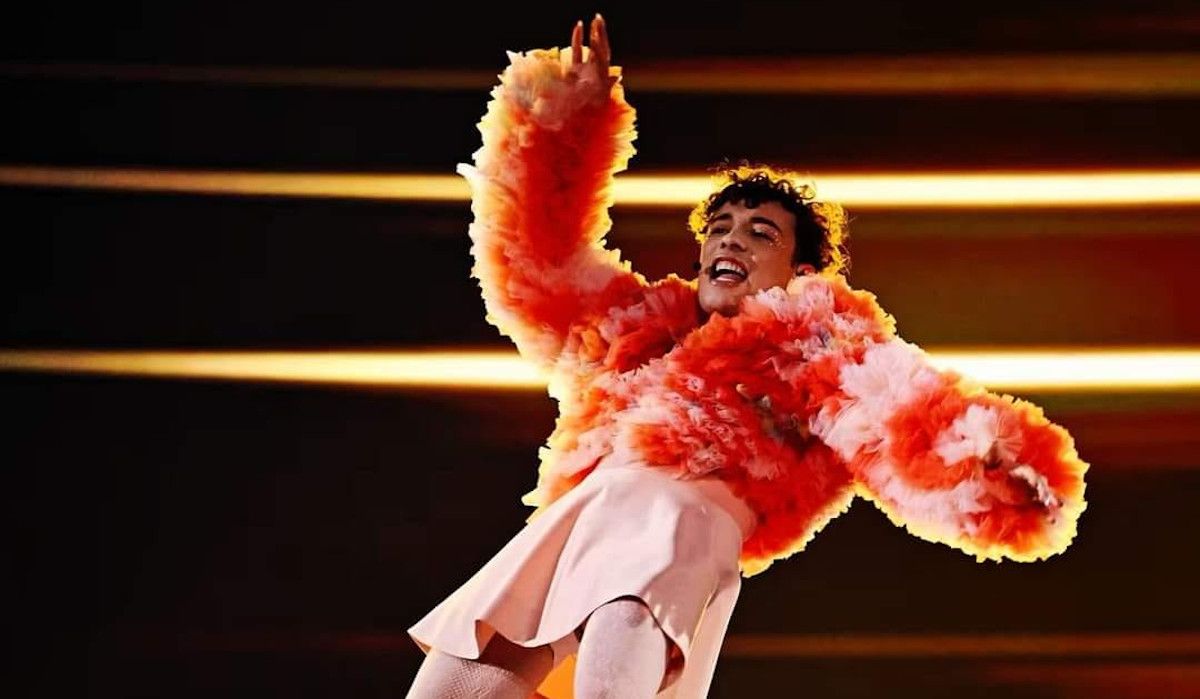 Nemo en su actuación en Eurovisión 2024.