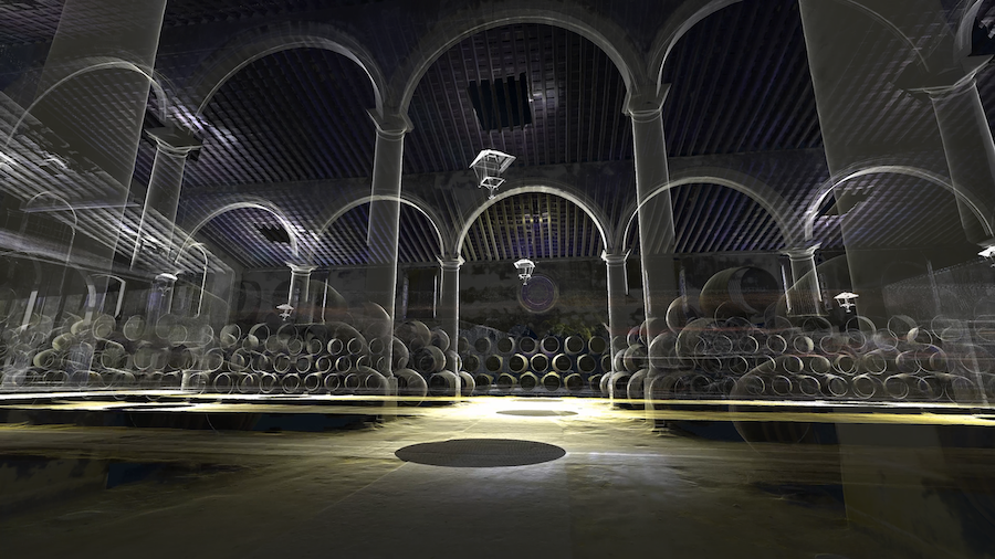 Las Bodegas Lustau de Jerez, recreadas en 3D.