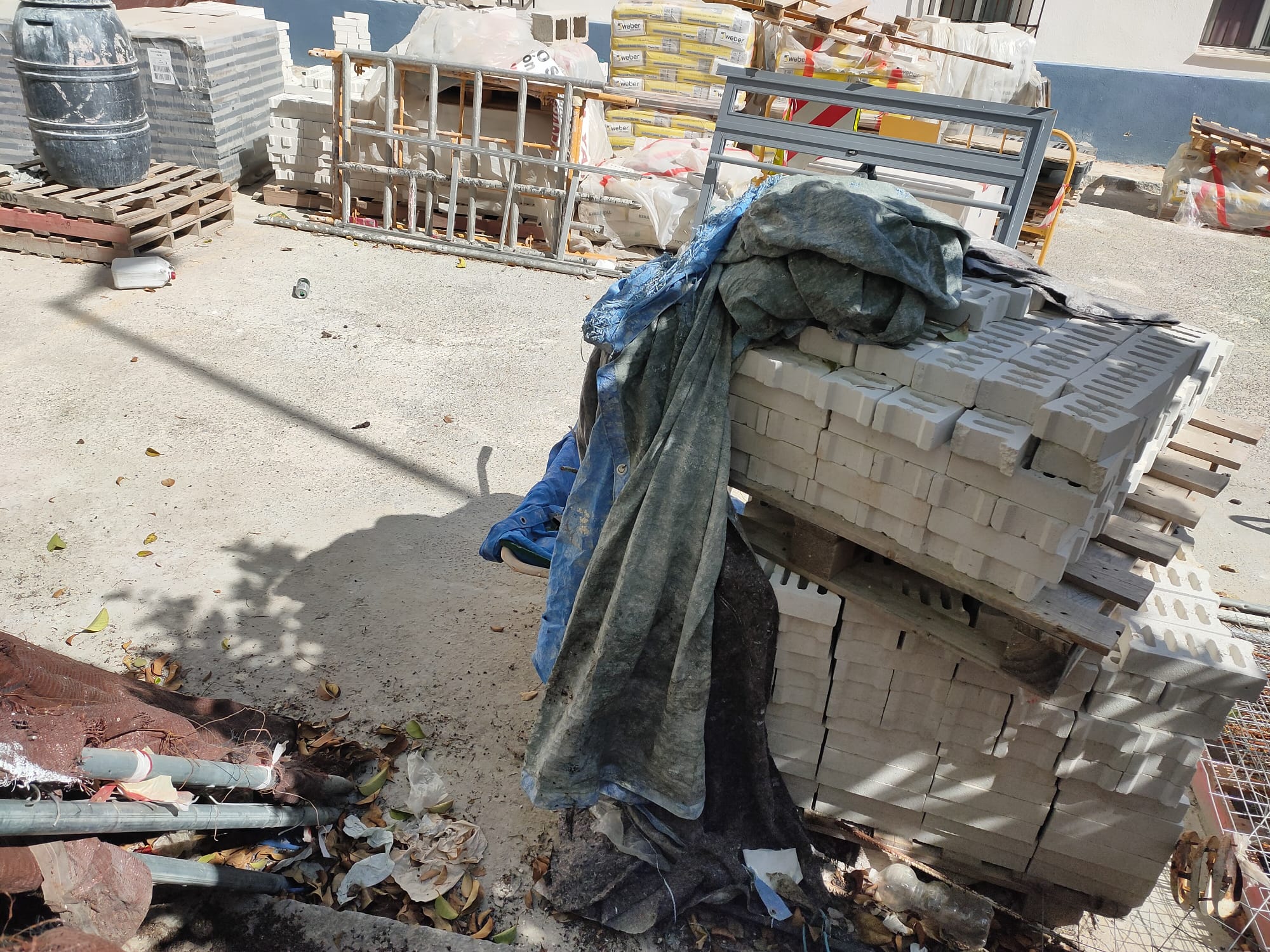 Estado en que se encuentra un punto de las obras en La Asunción.