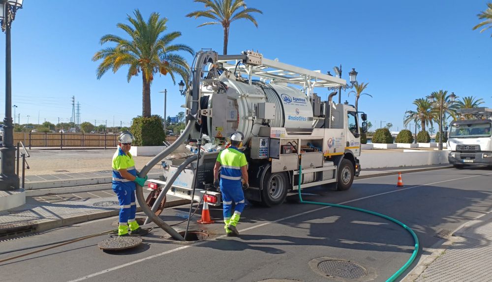 Trabajos en la Ribera del Marisco y la avenida de la Bajamar.