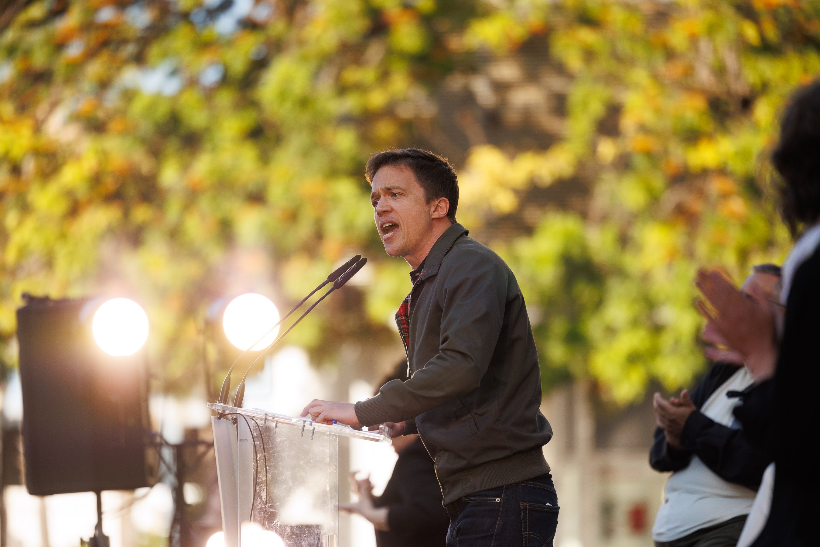 Íñigo Errejón en un mitin de Sumar.