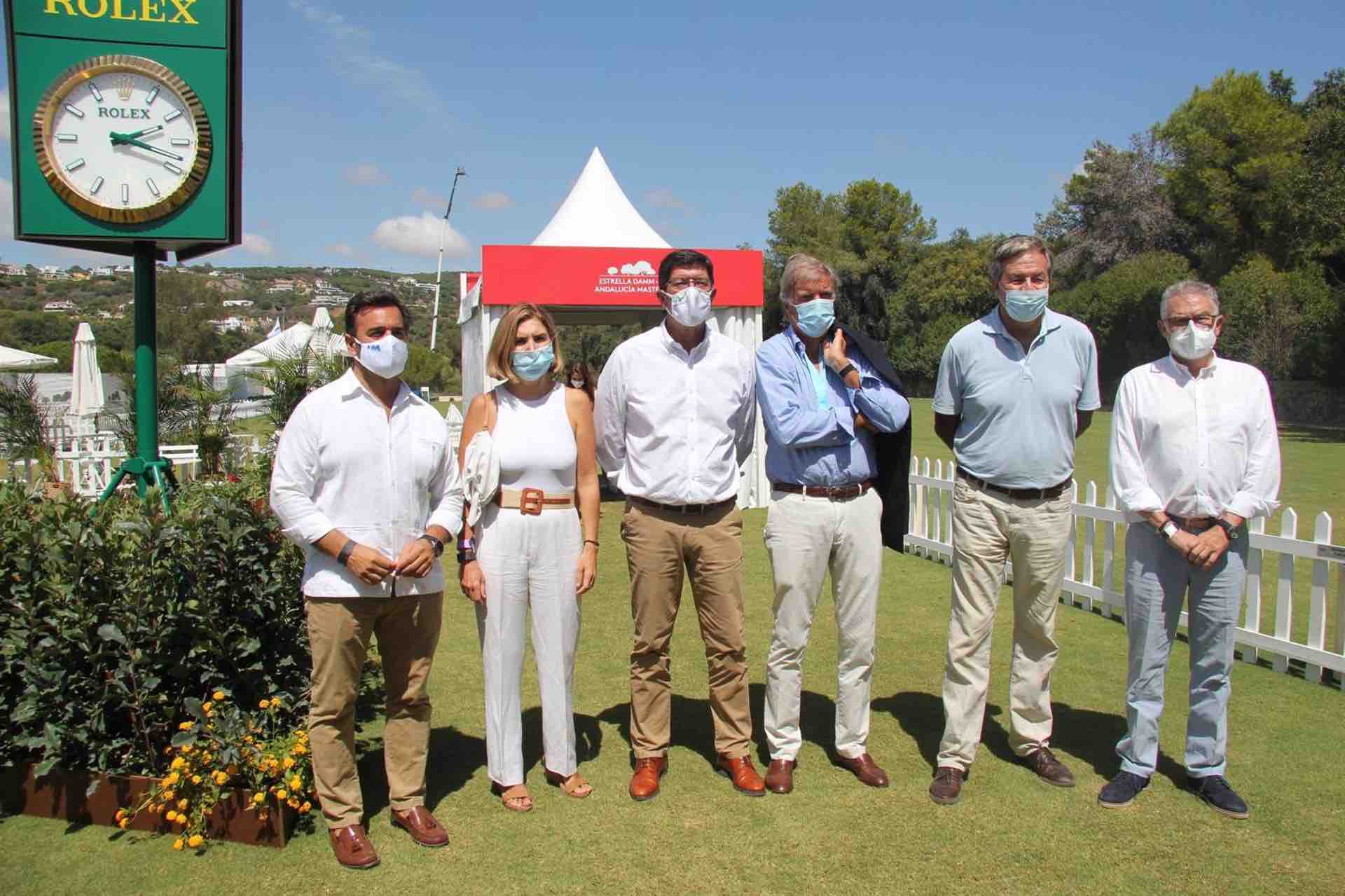 Marín junto a su consejera, este domingo en Sotogrande. FOTO: JUNTA