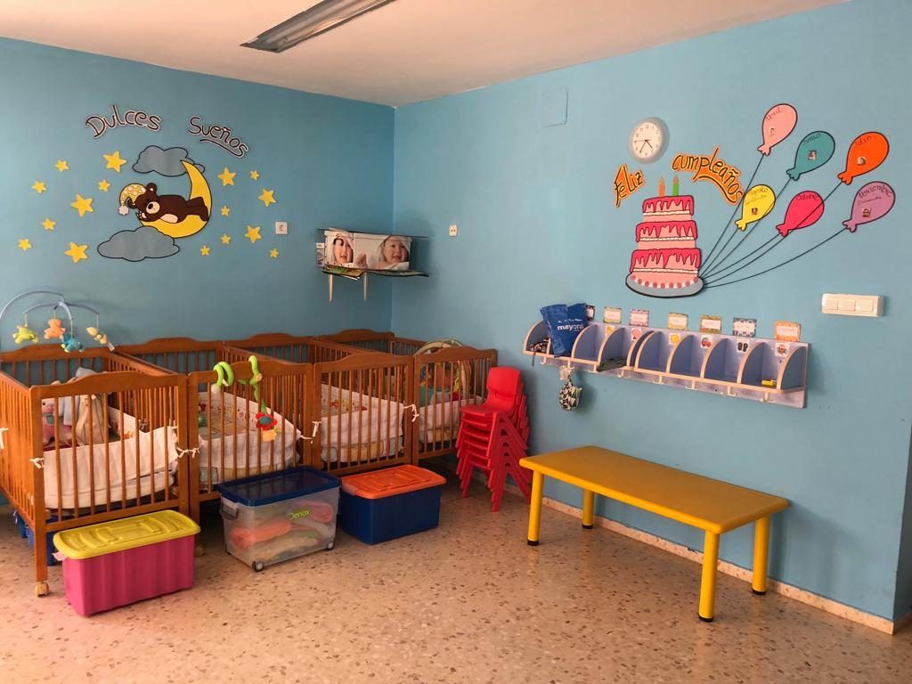 Imagen del interior de la escuela infantil de Puerto Real.