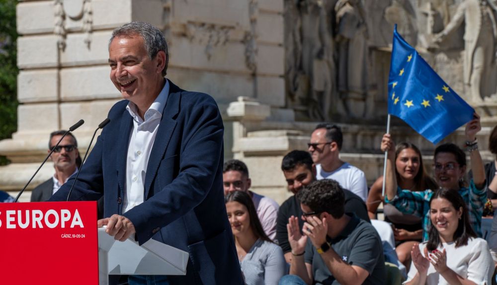 Campaña para las elecciones europeas en Cádiz.