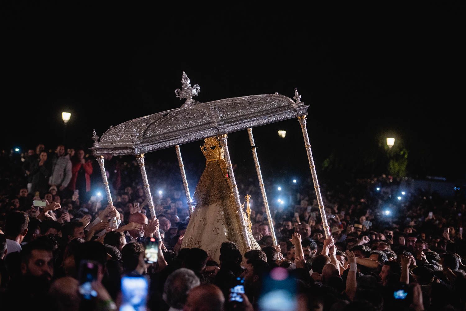 La madrugada de la Virgen del Rocío en Almonte.