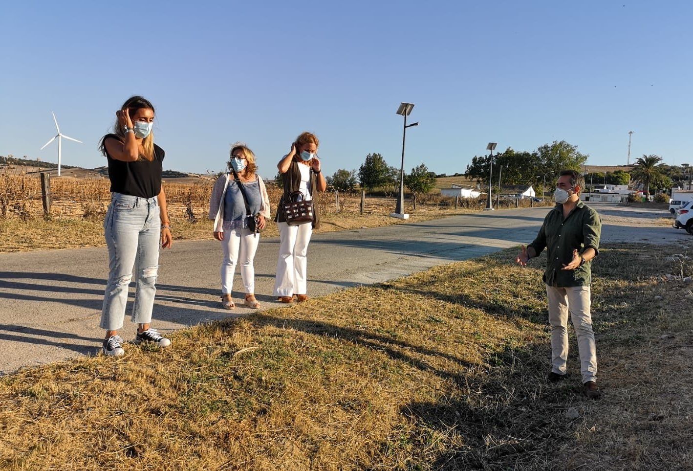 Saldaña, en una visita reciente a El Mojo. FOTO: PP