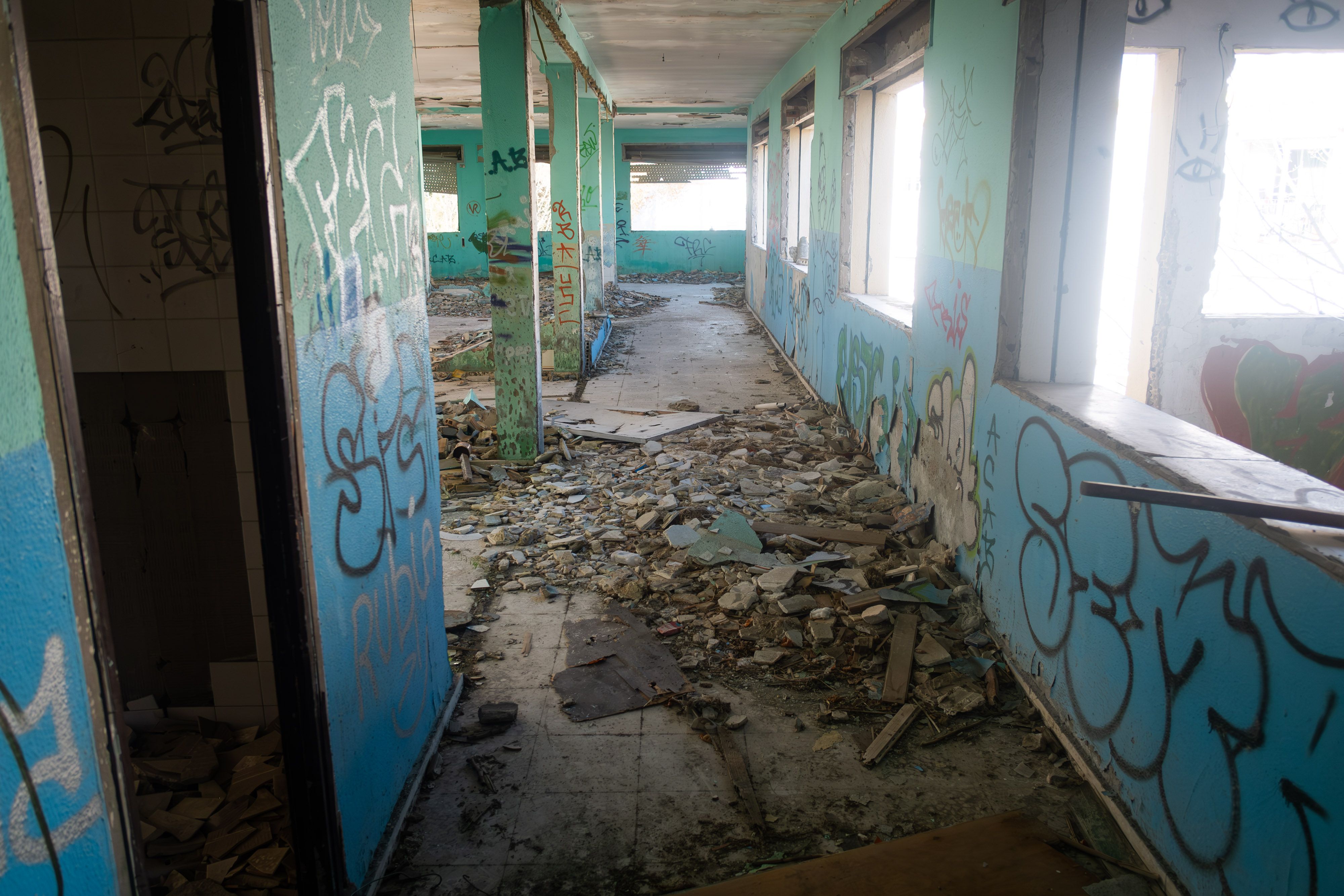 El antiguo colegio Paidós, un cuarto de siglo abandonado.