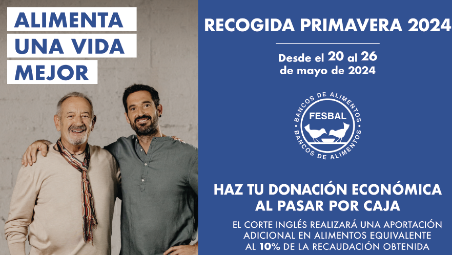 Cartel promocional del El Corte Inglés para la campaña.