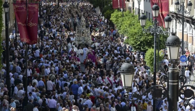 Imagen de archivo de la procesión del Corpus de Sevilla.